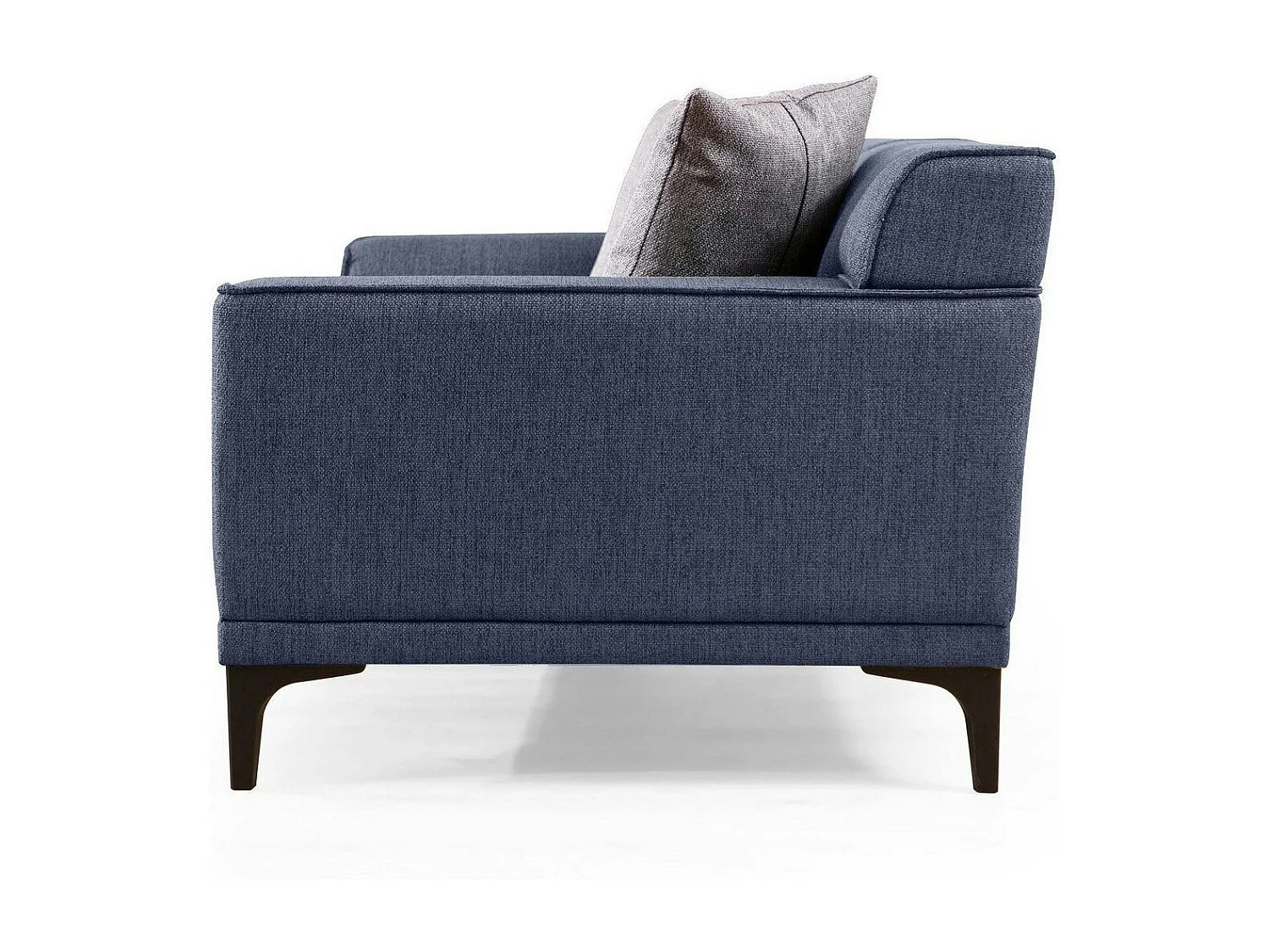 Canapé 2 places bleu chiné - accoudoirs larges ORSAY