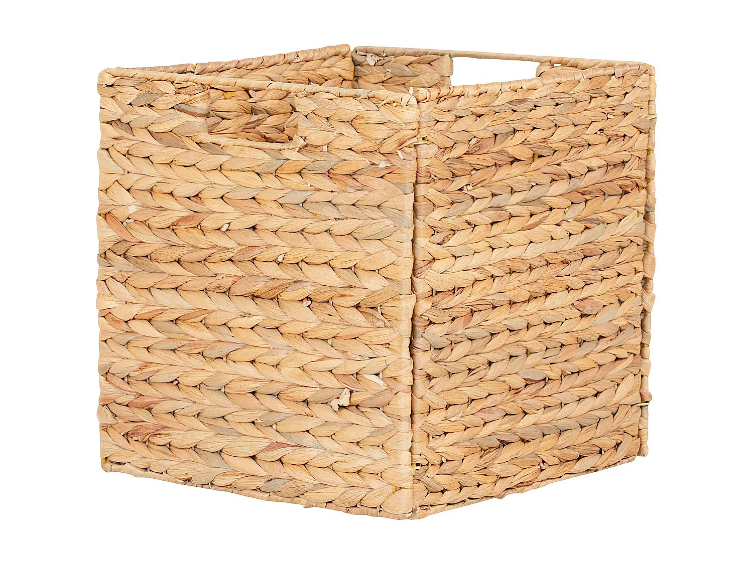 Panier de rangement pliant en jacynthe d'eau 30 cm