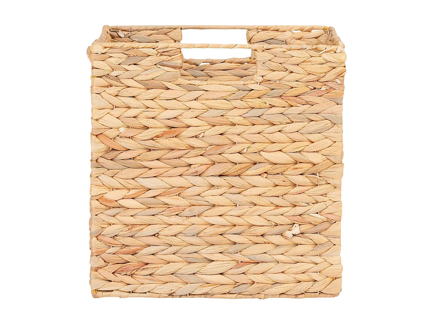 Panier de rangement pliant en jacynthe d'eau 30 cm
