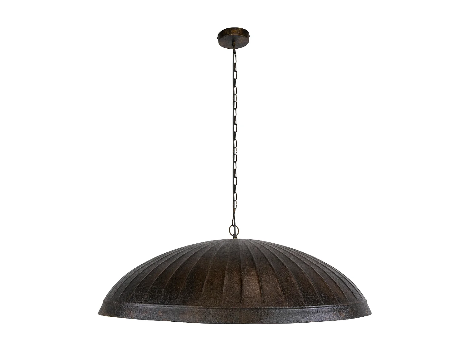 Suspension de table en métal brun vintage Ø90 cm RALF