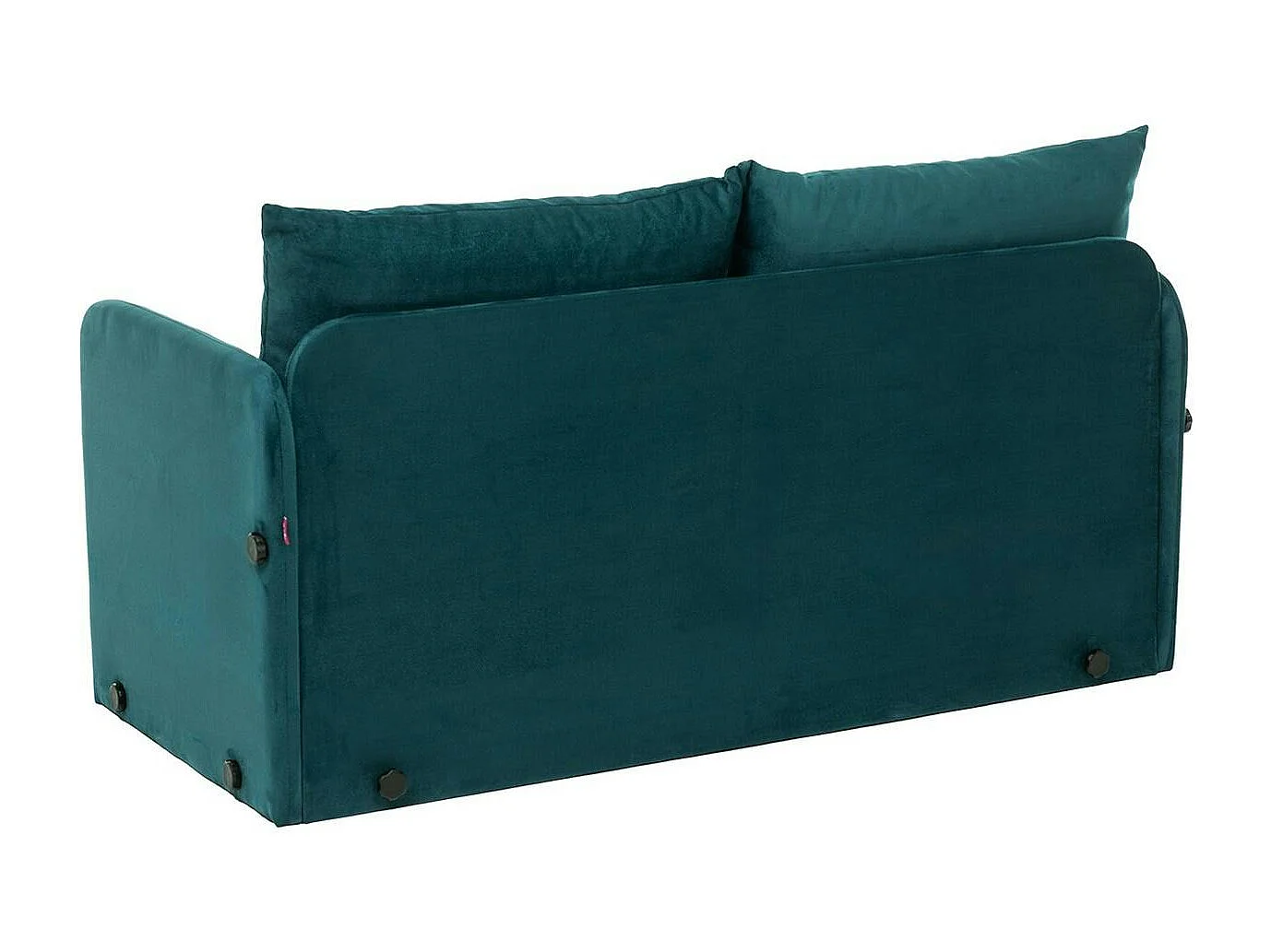 Canapé-lit d'appoint en tissu bleu lagon, 2 personnes ORURO