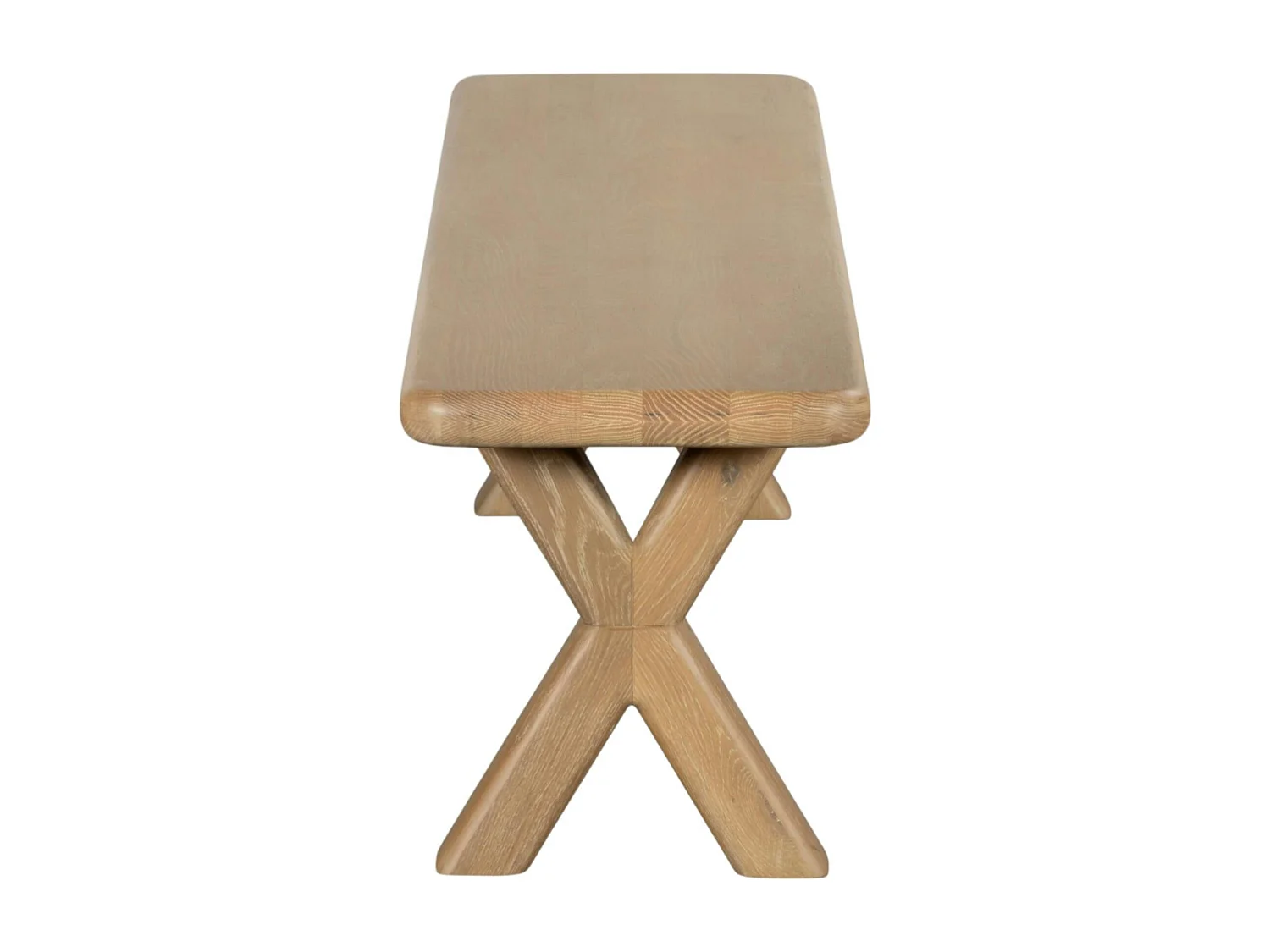 Banc de salle à manger bois pieds en croix 180 cm ASTER