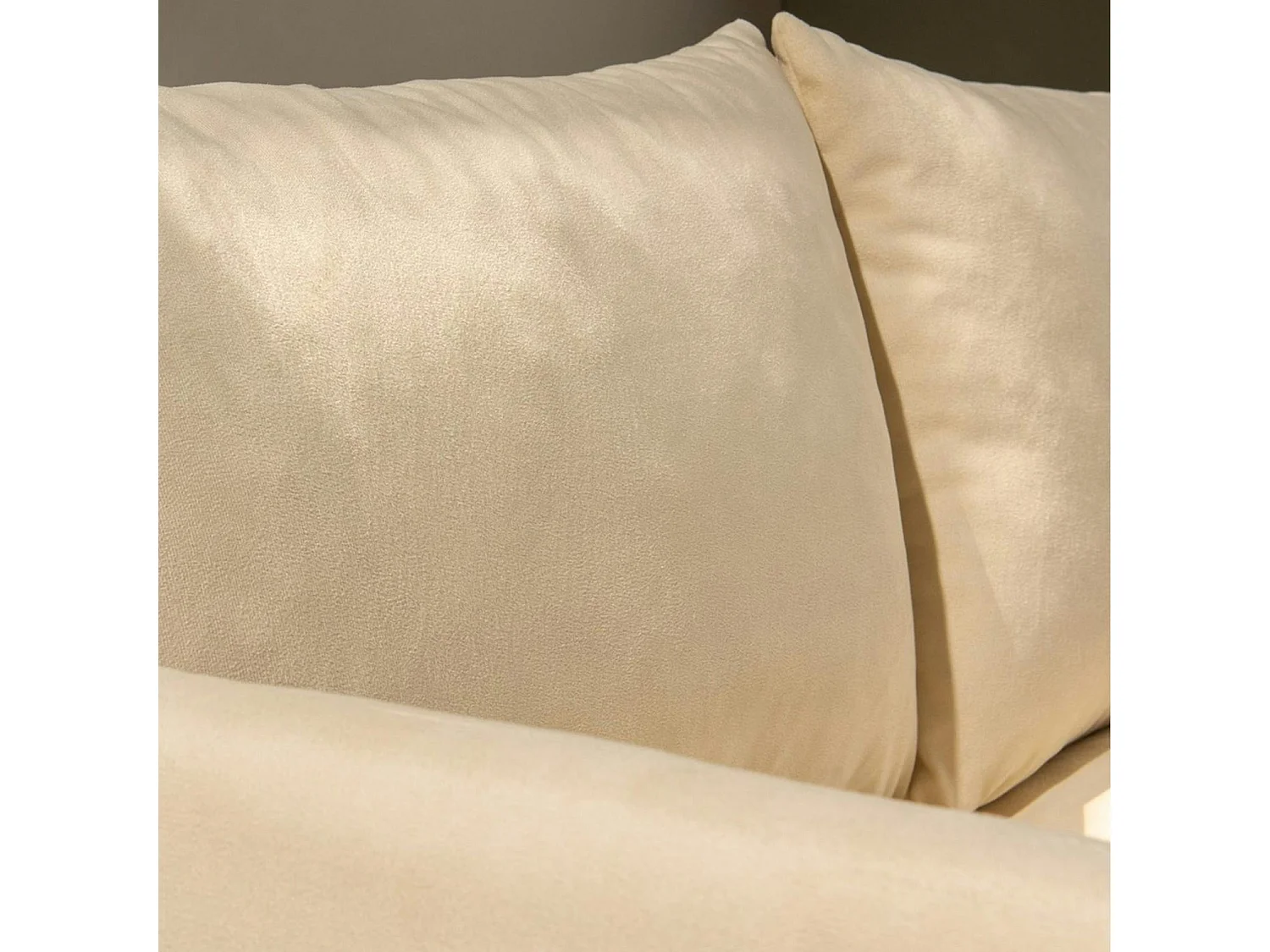 Canapé-lit d'appoint en tissu crème, 2 personnes ORURO