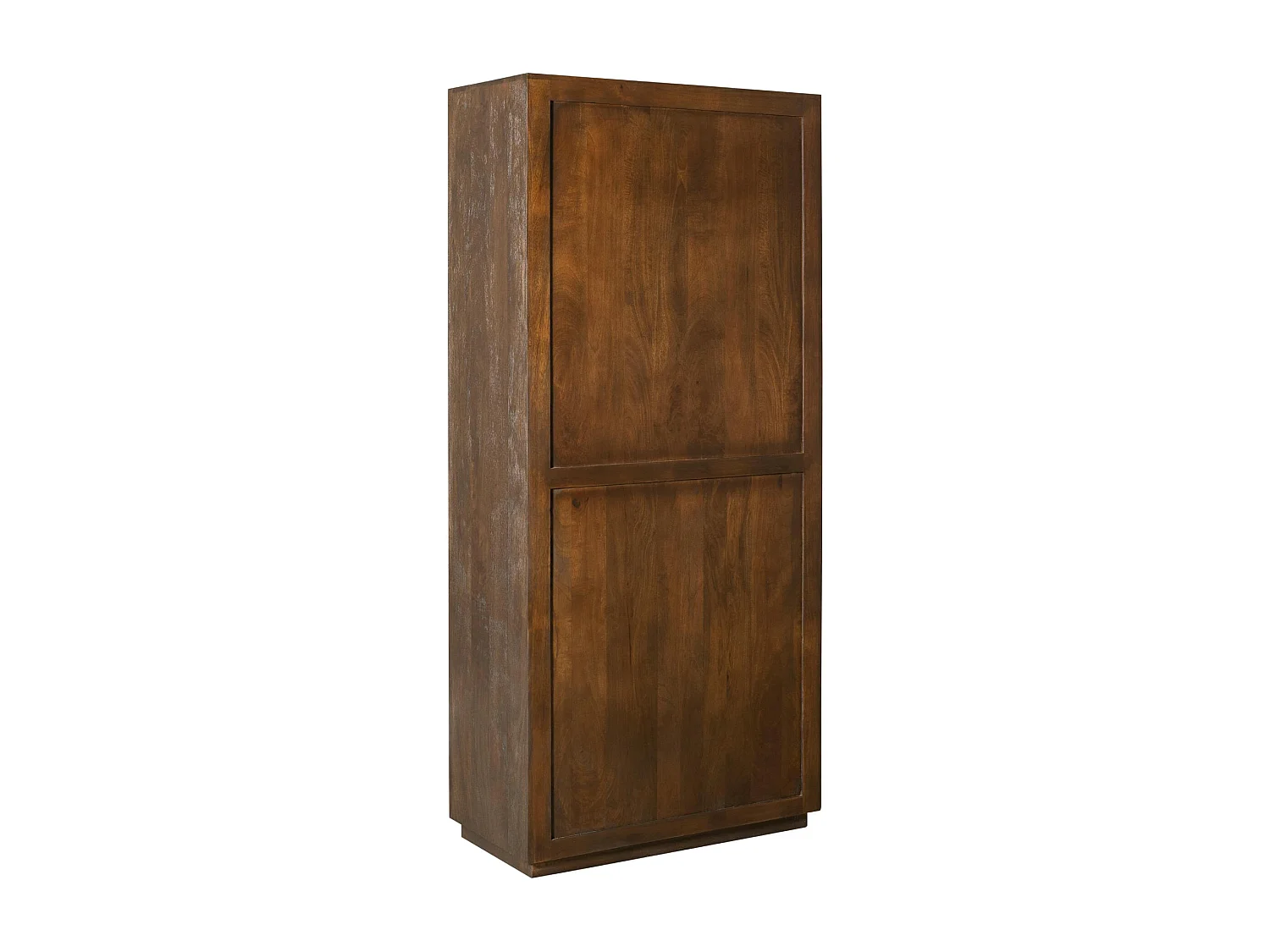 Bibliothèque haute bois foncé 2 portes MONTARO