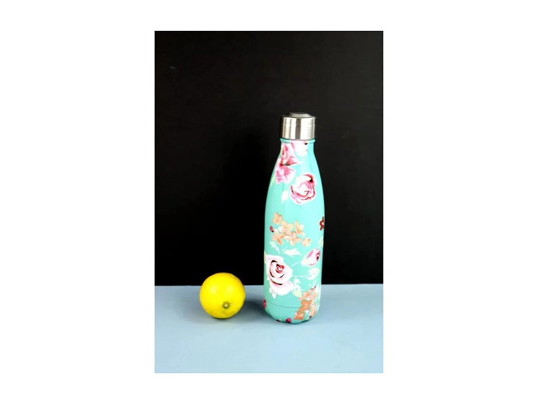 Botella Isotérmica YOKO DESIGN 500ml Motivo Vintage - Acero Inoxidable Doble Pared, Mantiene Caliente 12h, Fría 24h