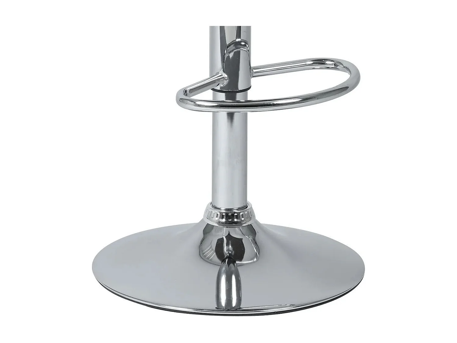 Lot de 2 tabourets de bar simili cuir marron pied chromé - TERRANCE