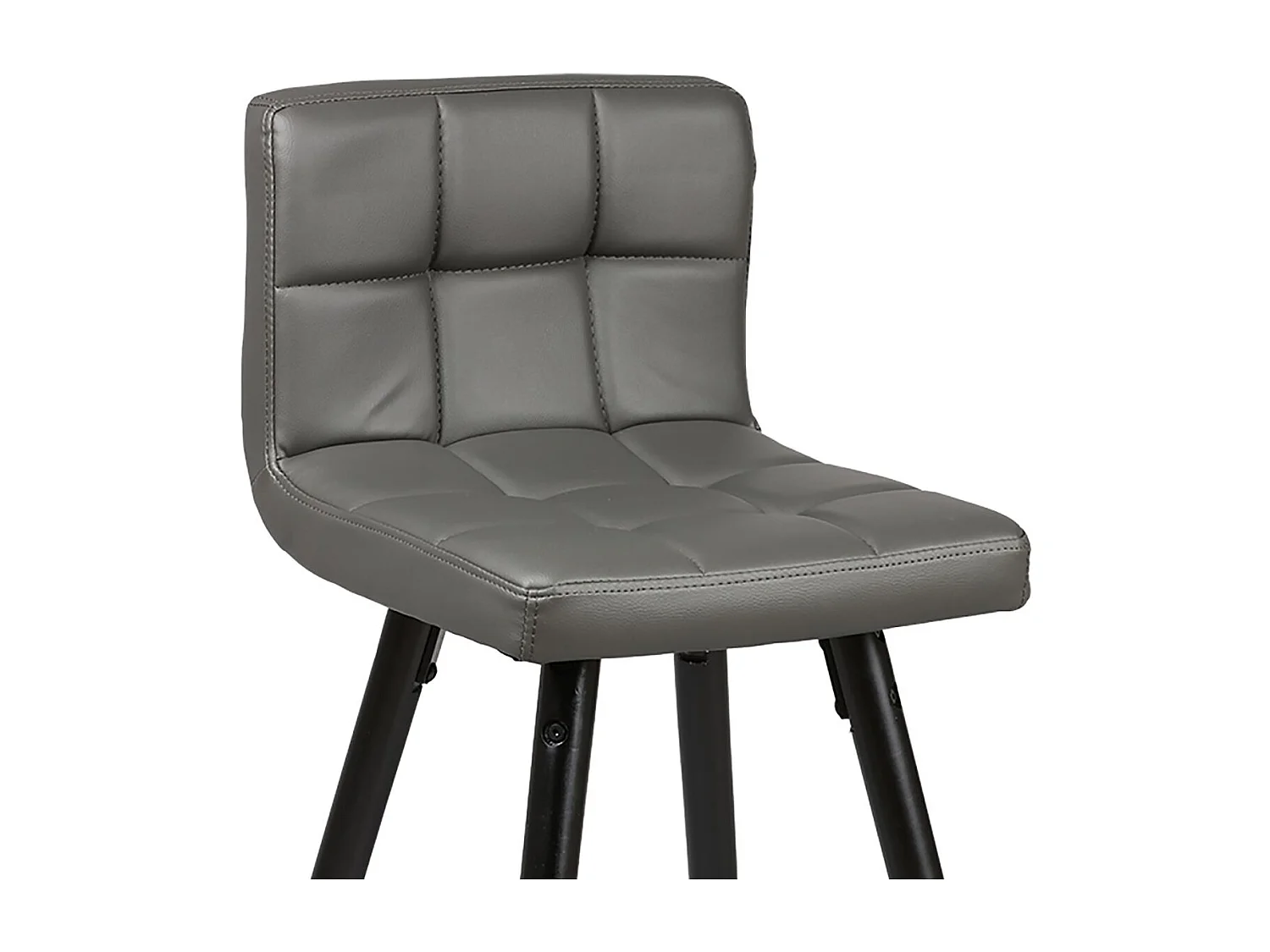 Lot de 2 Tabourets Gris - SOREN