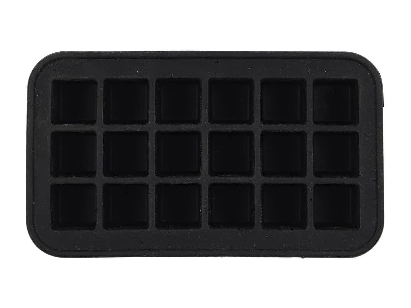 Moule noir à glaçons cubes capacité 18 glaçons en silicone