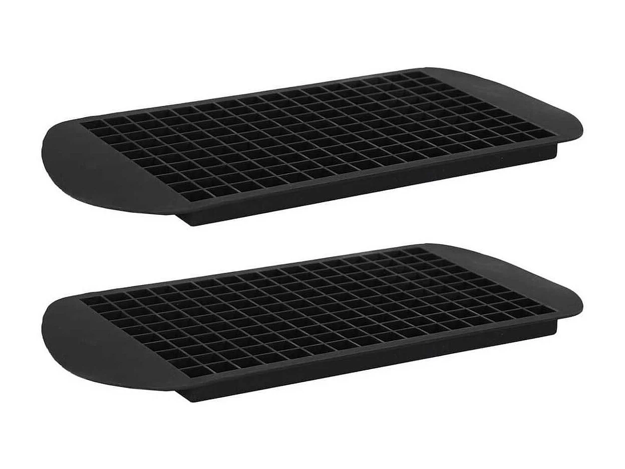 Set de 2 moules souples noir en silicone pour glace pilée