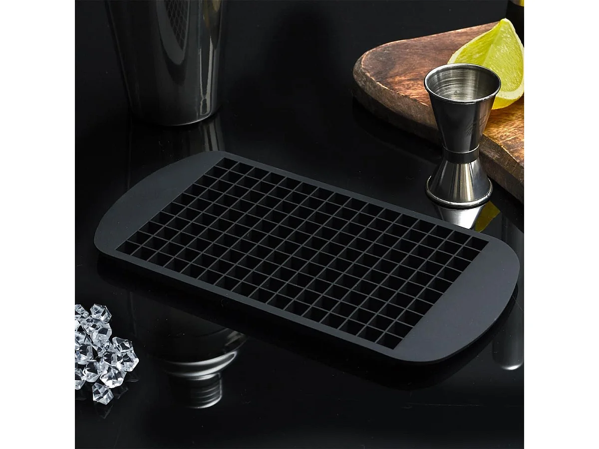 Set de 2 moules souples noir en silicone pour glace pilée