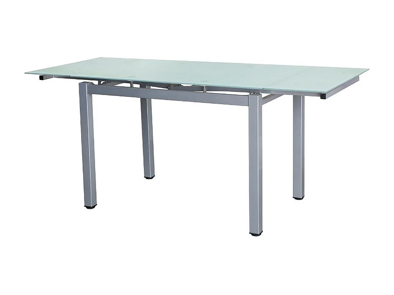 Table à manger extensible en aluminium Table de salle à manger - Longueur 110/170 x Hauteur 76 x Profondeur 70 cm