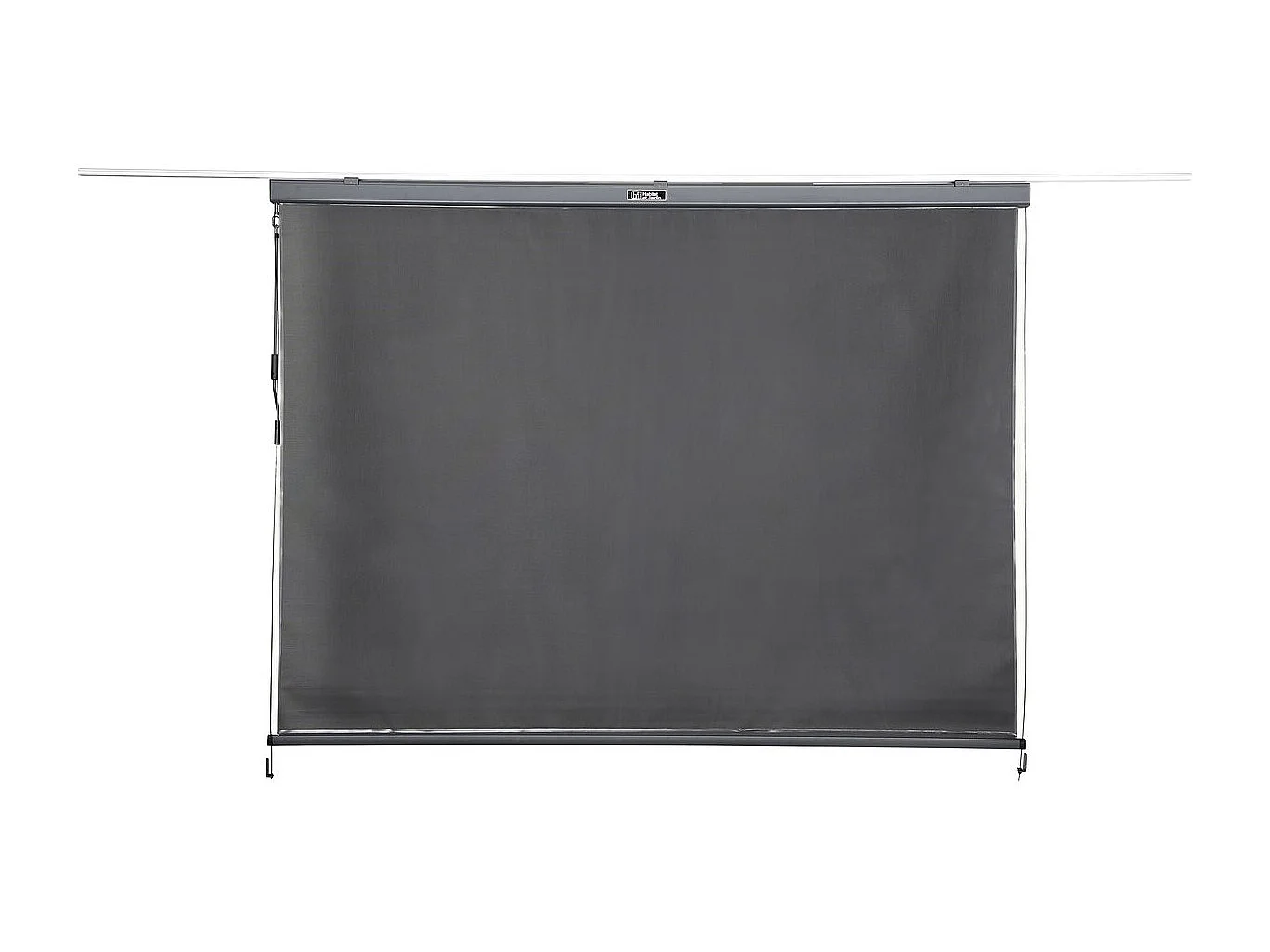 Pergola bioclimatica con 2 tende in alluminio "Windsor" - 3 x 4 m - Grigio