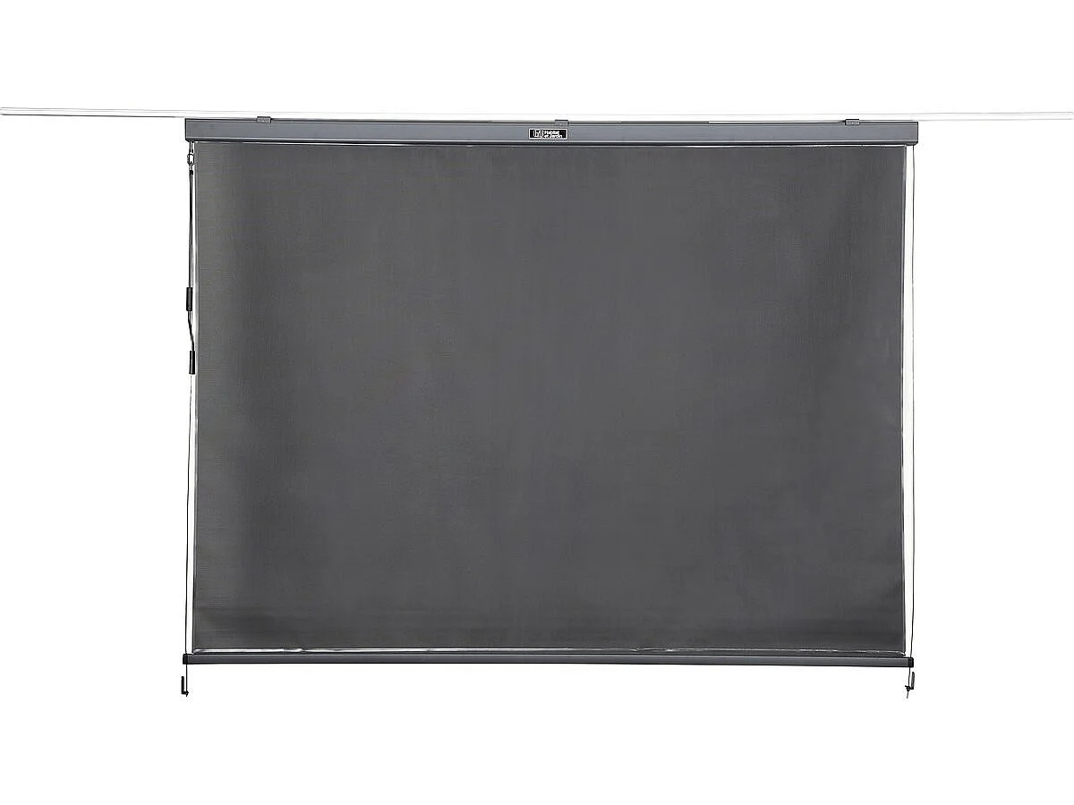 Pergola bioclimatique avec store en aluminium "Windsor" - 3 x 4 m - Gris