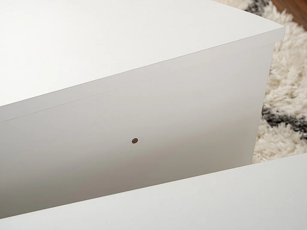 Lot de 2 tables basses - Blanc - ALOEVA