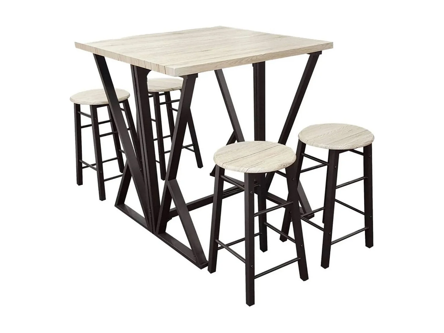 Table Haute Pliable + 4 tabourets - DOCK