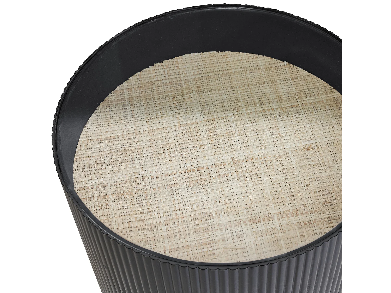 Table d'appoint CARLO Beige/Noir