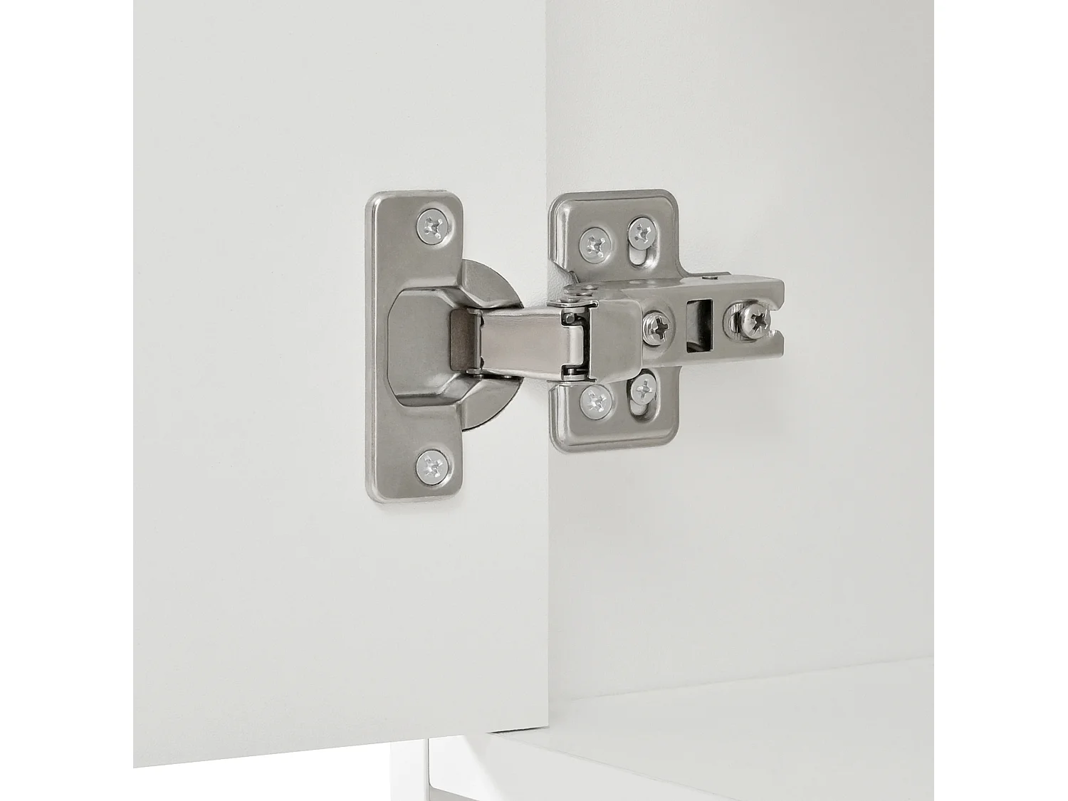 Meuble à chaussures avec 3 portes et 2 tiroirs – Blanc 120 x 35 x 90 cm