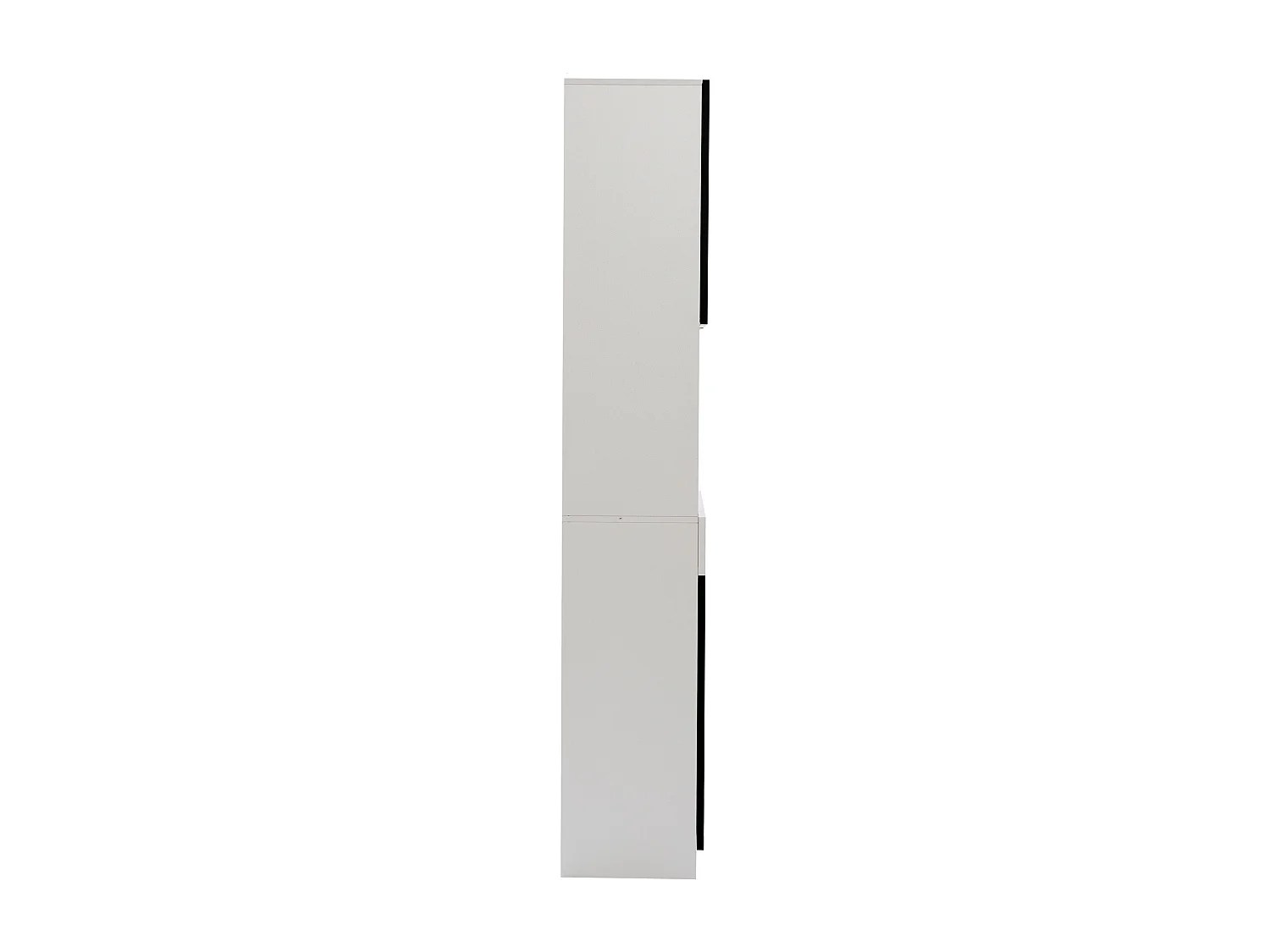 Vitrine blanc 120 x 36 x 200 cm avec 6 portes en verre ,3 tiroirs et LED