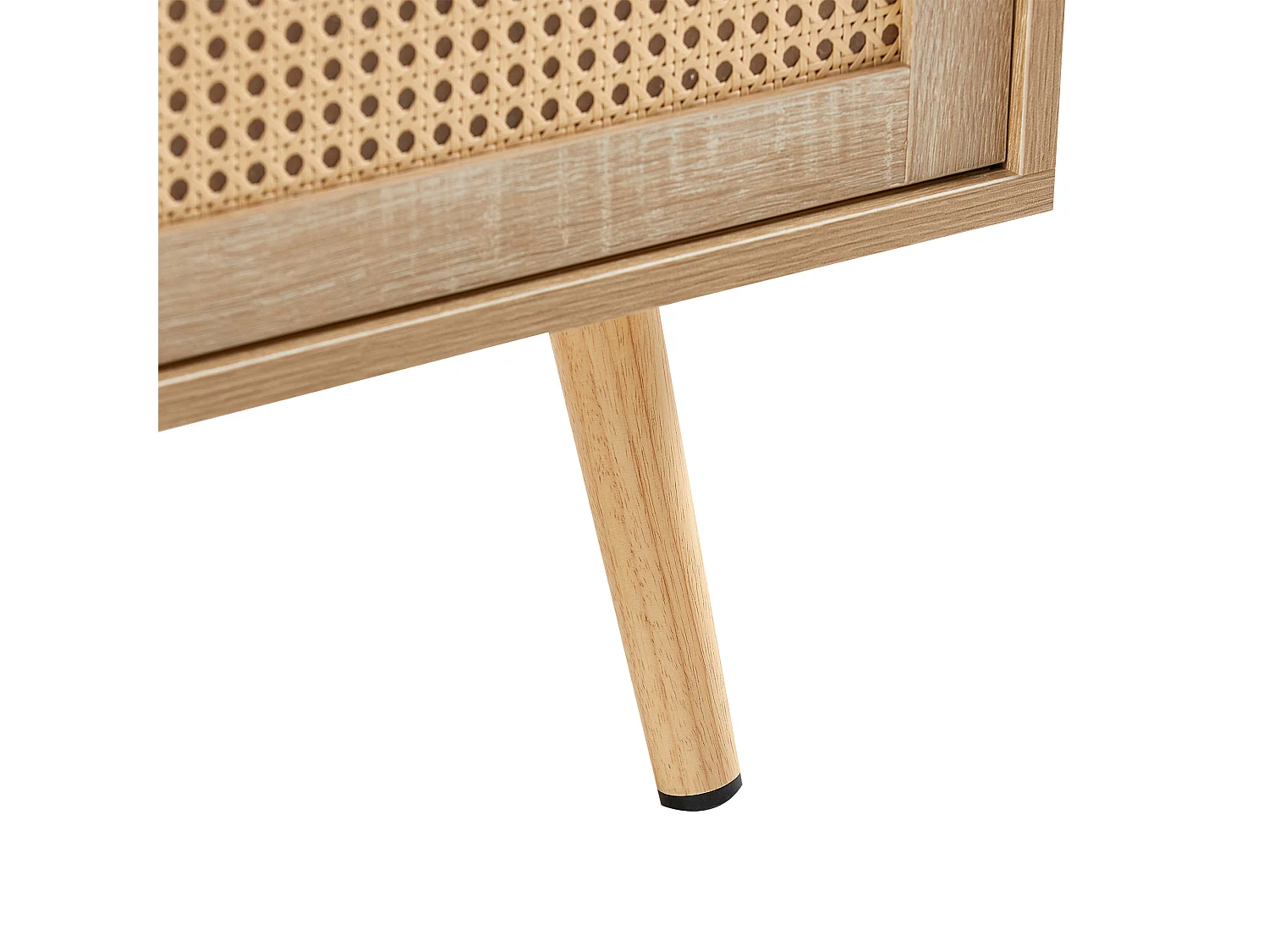 Salontafel met schuifdeur, natuurlijke houtkleur, 105x55x41,5 cm