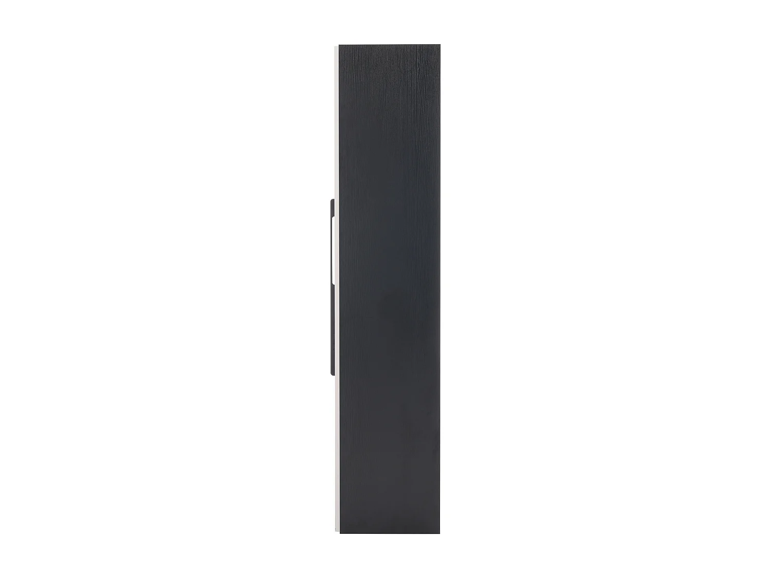 Vitrine LED 70x40x160 cm avec porte en verre et tiroir latéral, noir