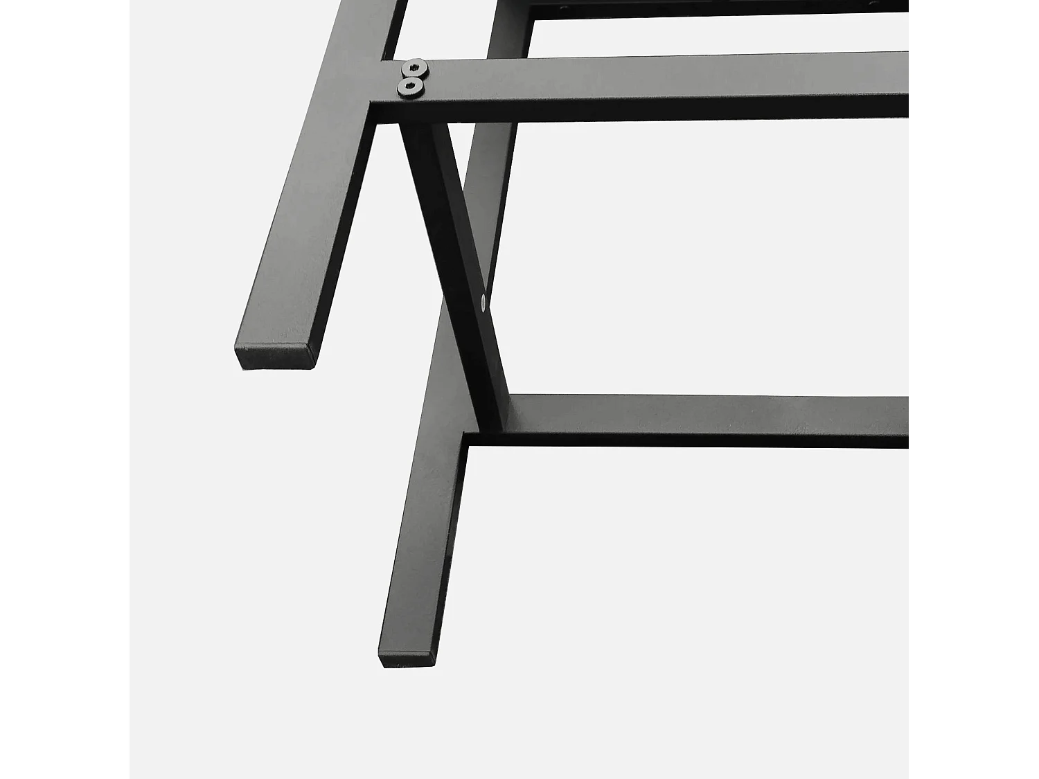 Ensemble table bar avec 3 tabourets - Plateau marron foncé, structure métal