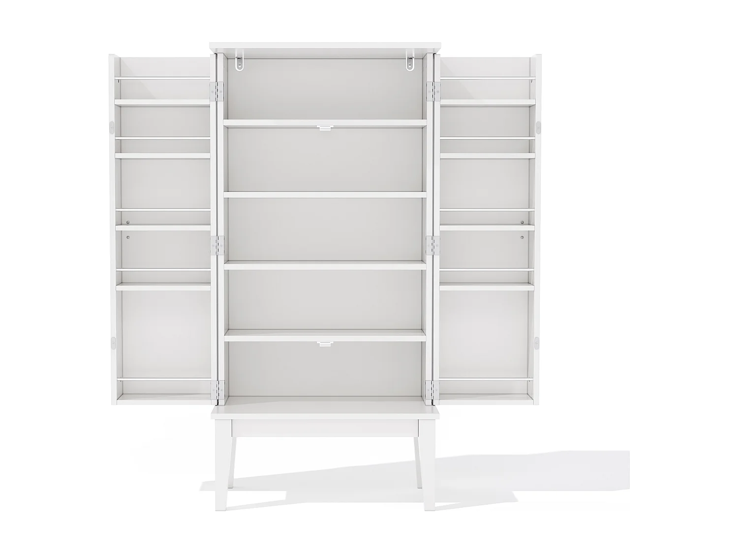 Buffet de cuisine avec 2 portes - Pour cuisine, salle à manger, salon - Blanc