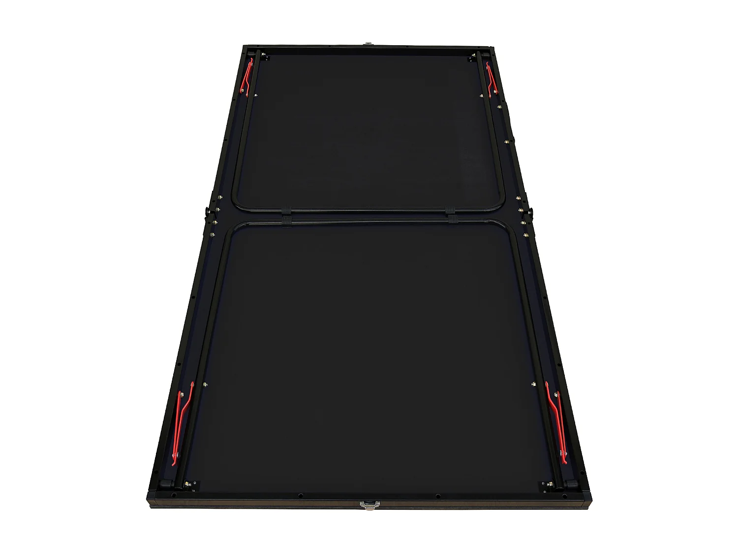 Table de ping-pong pliable avec 2 raquettes et 3 balles - Bois MDF noir 137,2 x 76,2 x 66 cm