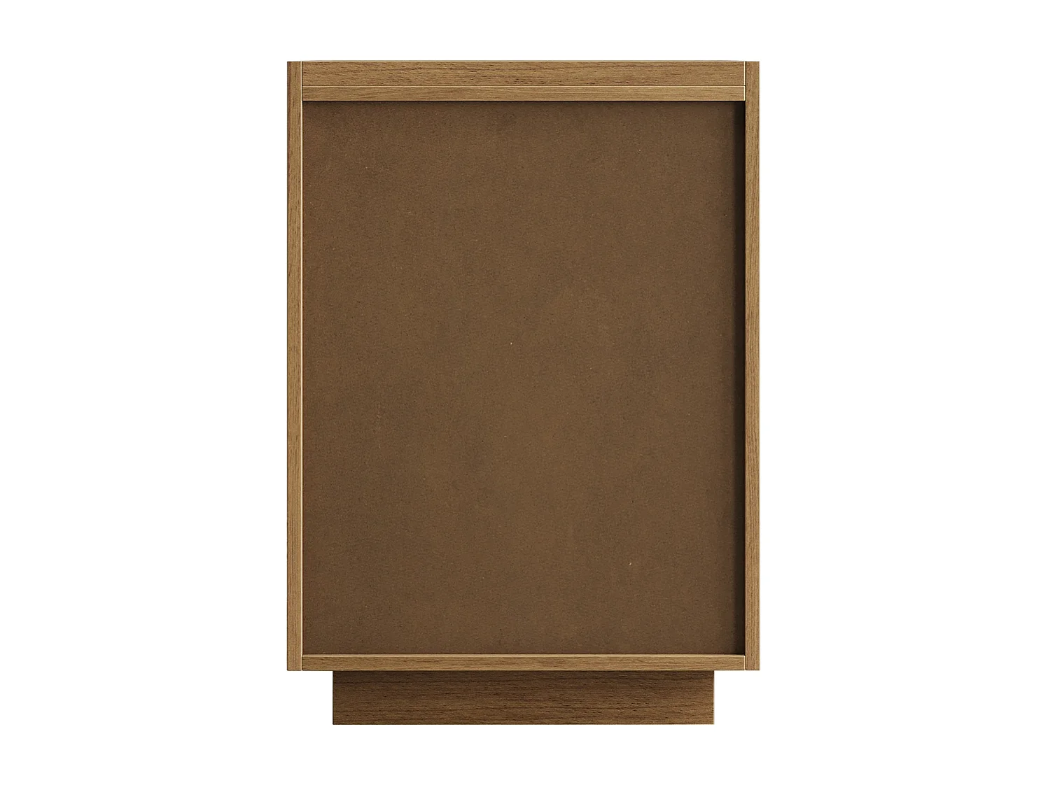 Table de chevet 38 x 48 x 54 cm avec 2 tiroirs - Sans poignée - Couleur bois