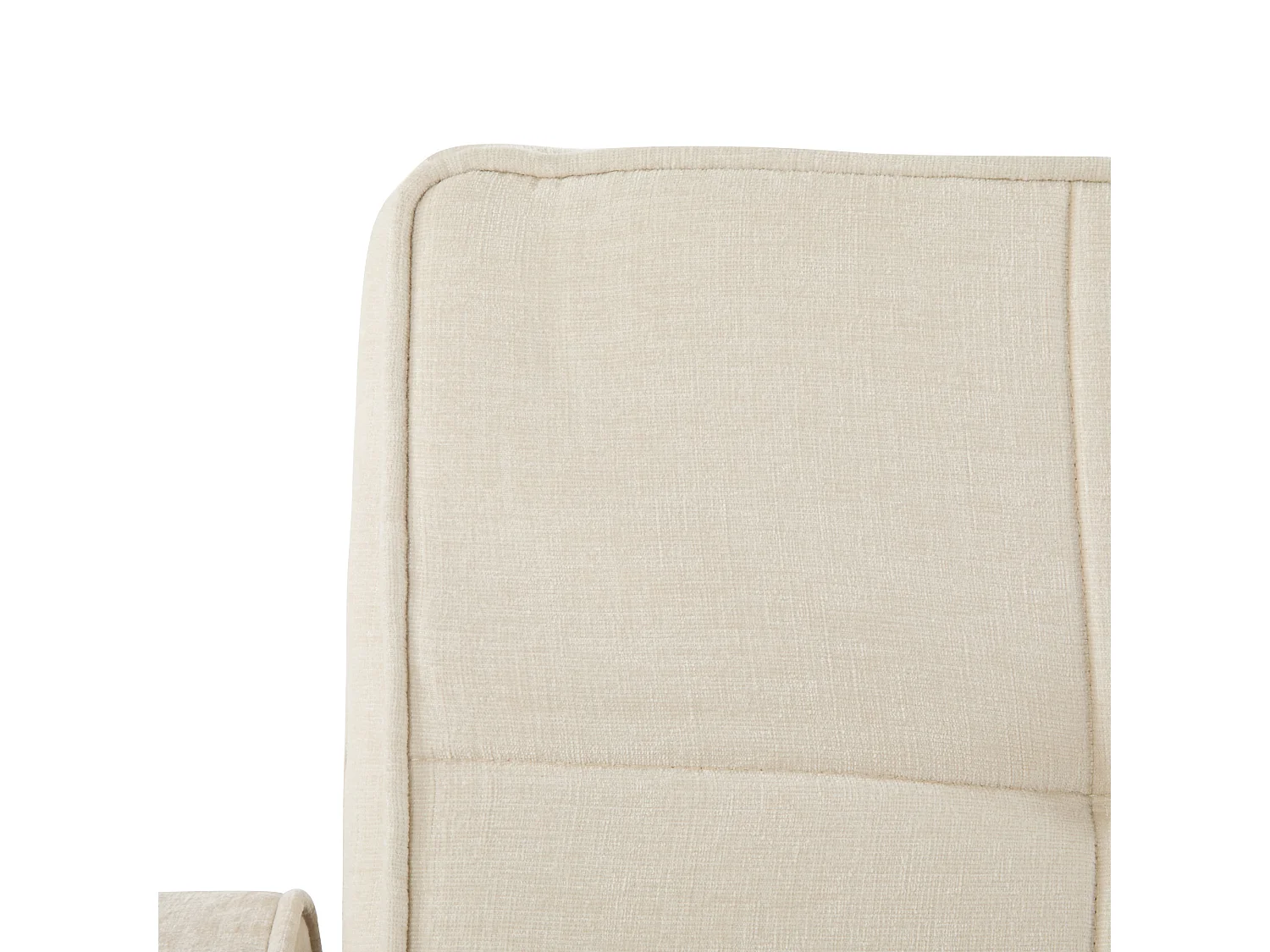 Canapé convertible 2 places avec dossier réglable - Tissu chenille beige