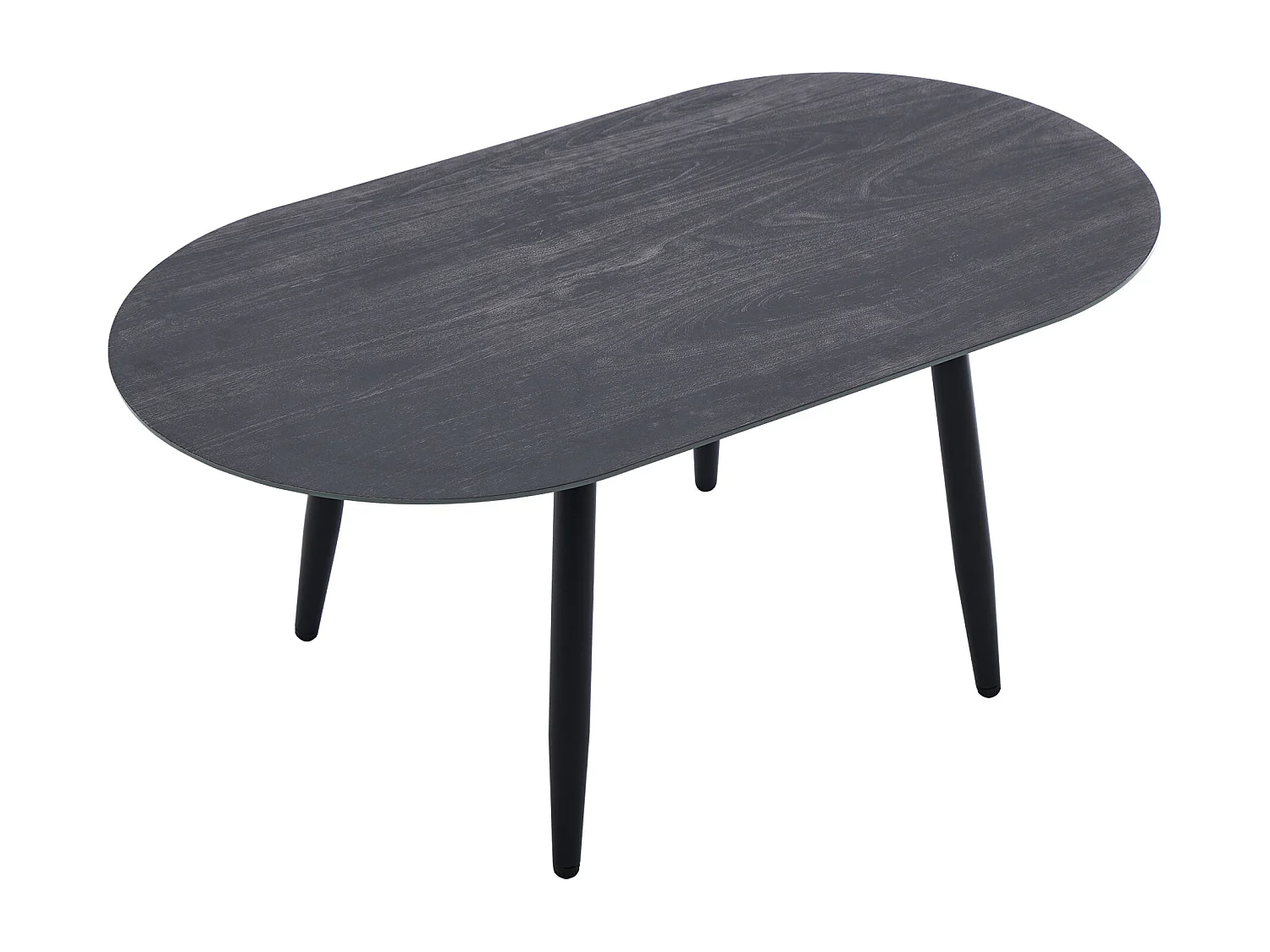 Metalen tuinset: 2-zitsbank + 2 fauteuils + 1 salontafel - Grijs