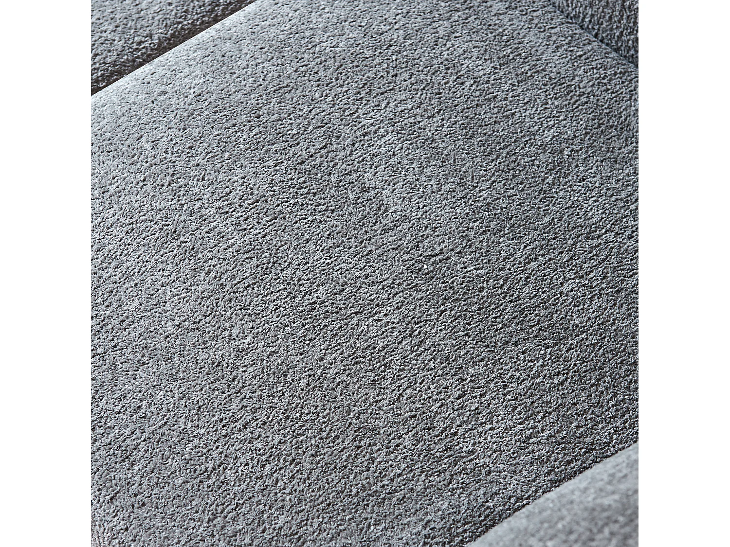 Canapé 2 places velours gris avec coussins - Pour salon, bureau ou l'appartement