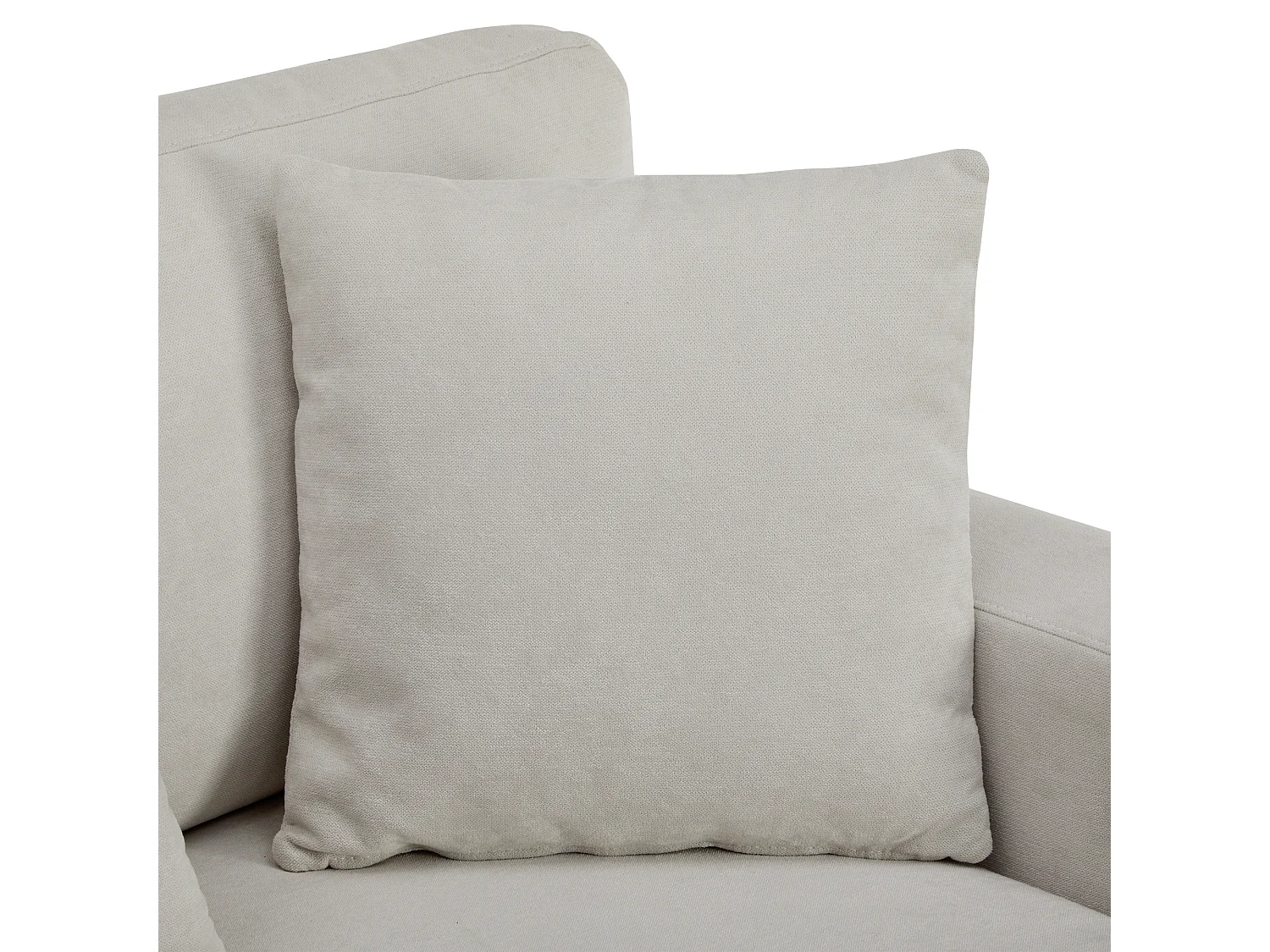 Canapé convertible 3 places avec rangement et port USB - Tissu flanelle beige