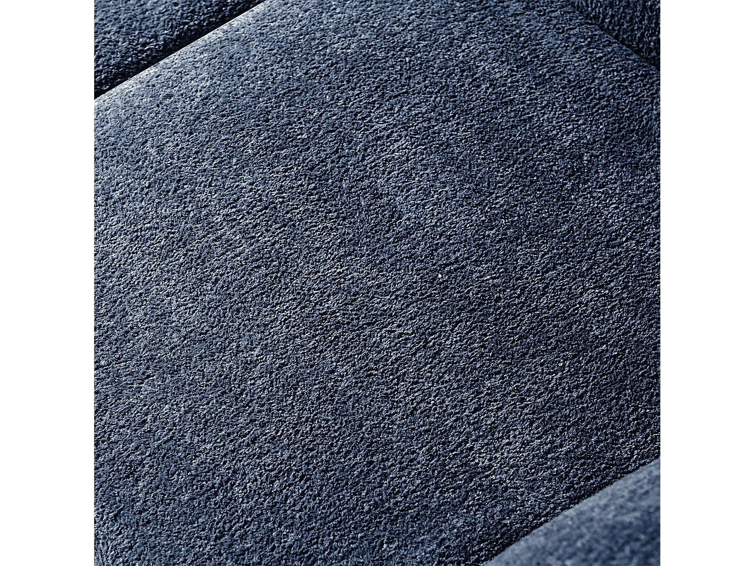 2-zitsbank van blauw fluweel met kussens - Voor woonkamer, kantoor of appartement