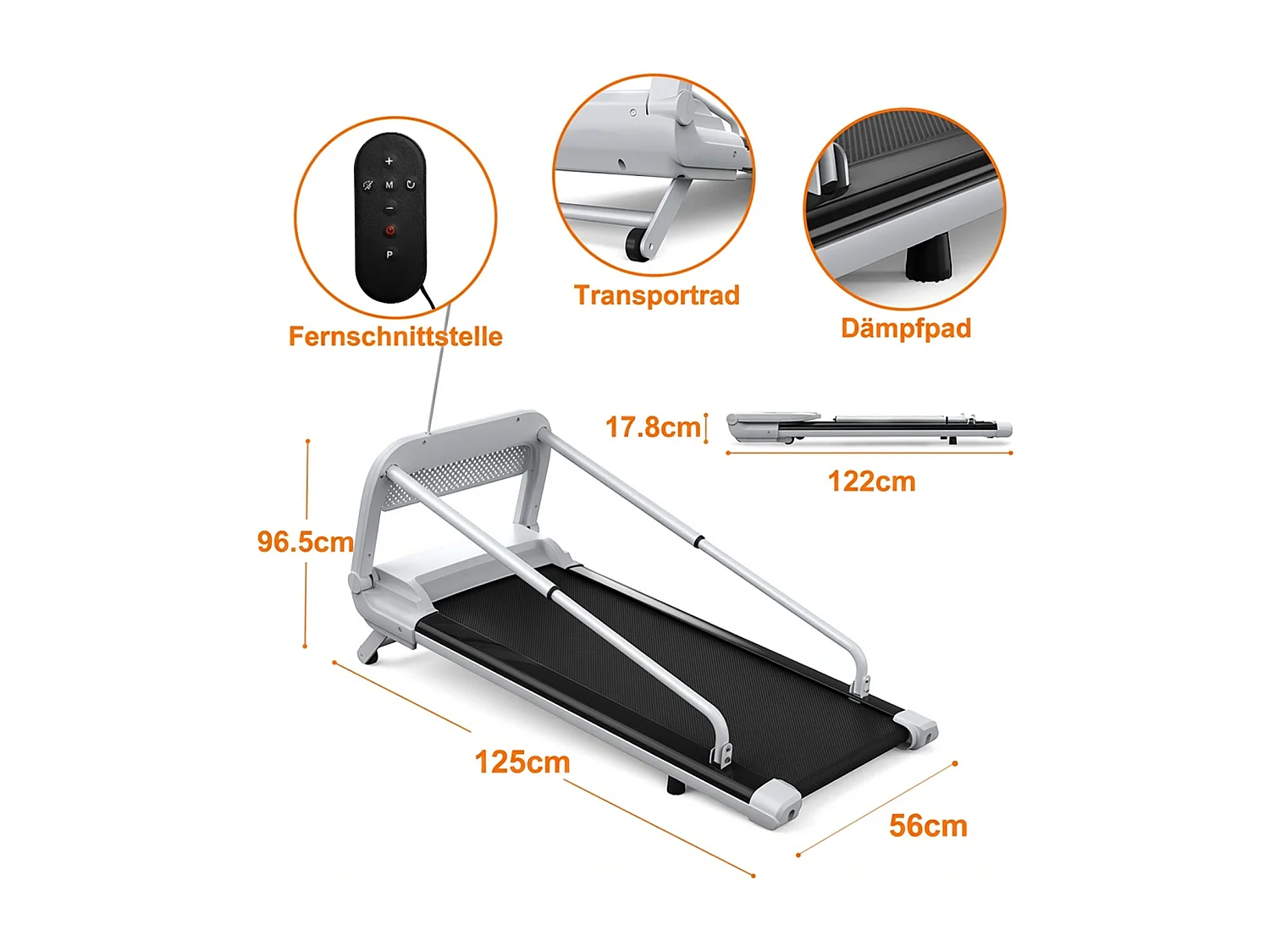 Slimme en stille loopband voor huisdieren - Instelbare snelheid - Zwart-wit staal