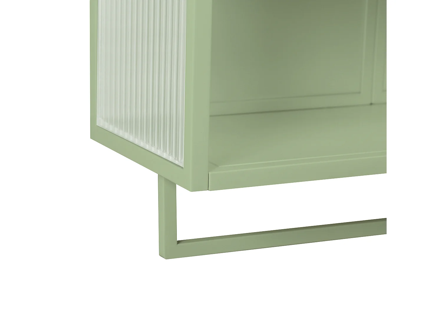 Armoire murale avec 2 portes vitrées et étagère , porte‑serviette - Blanc