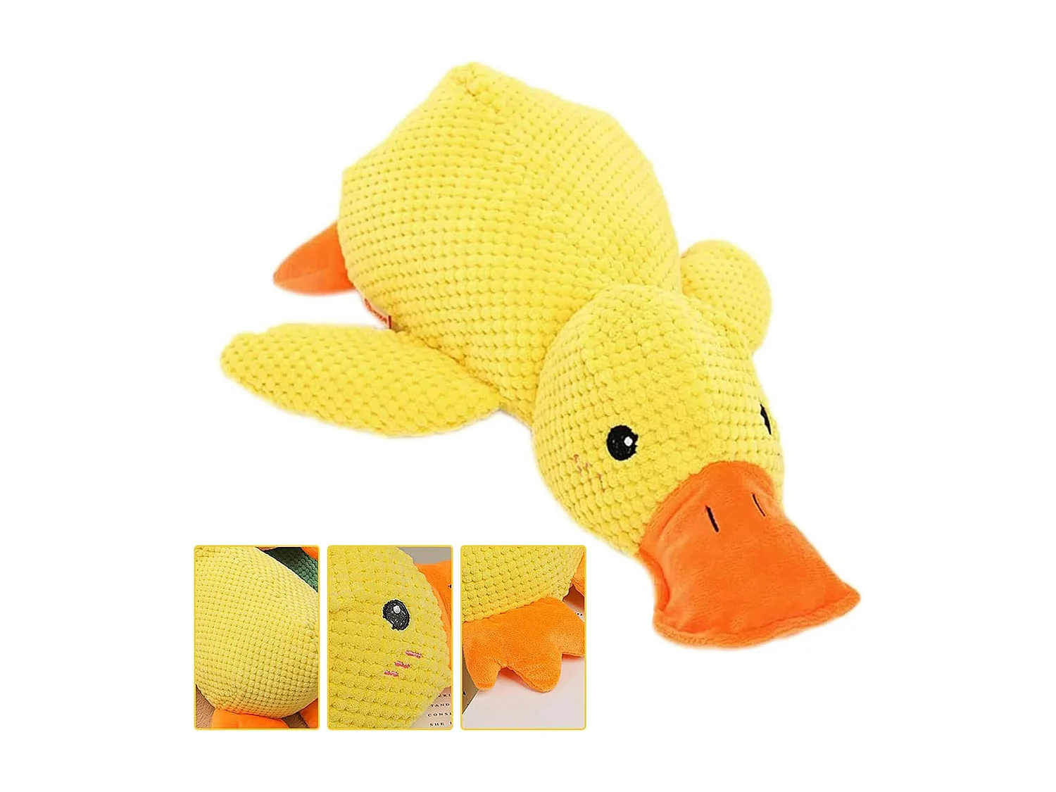 Canard en peluche jaune - jouet anti-stress pour chiot