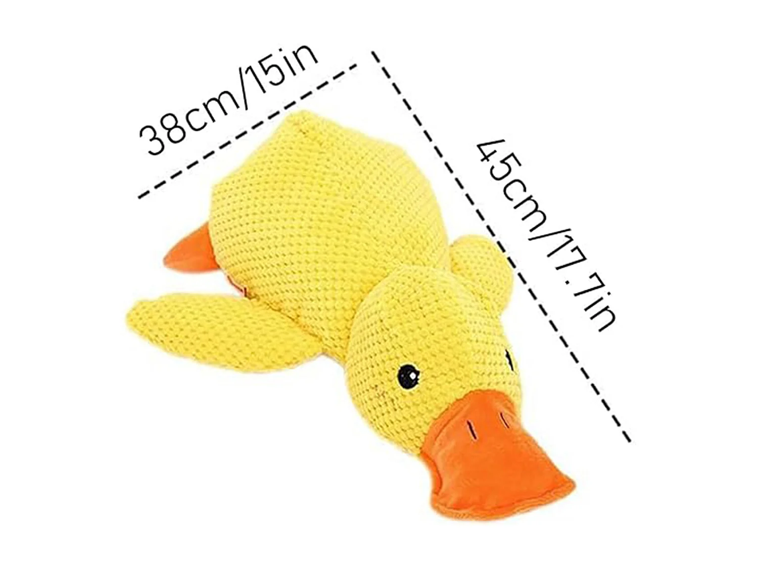 Canard en peluche jaune - jouet anti-stress pour chiot