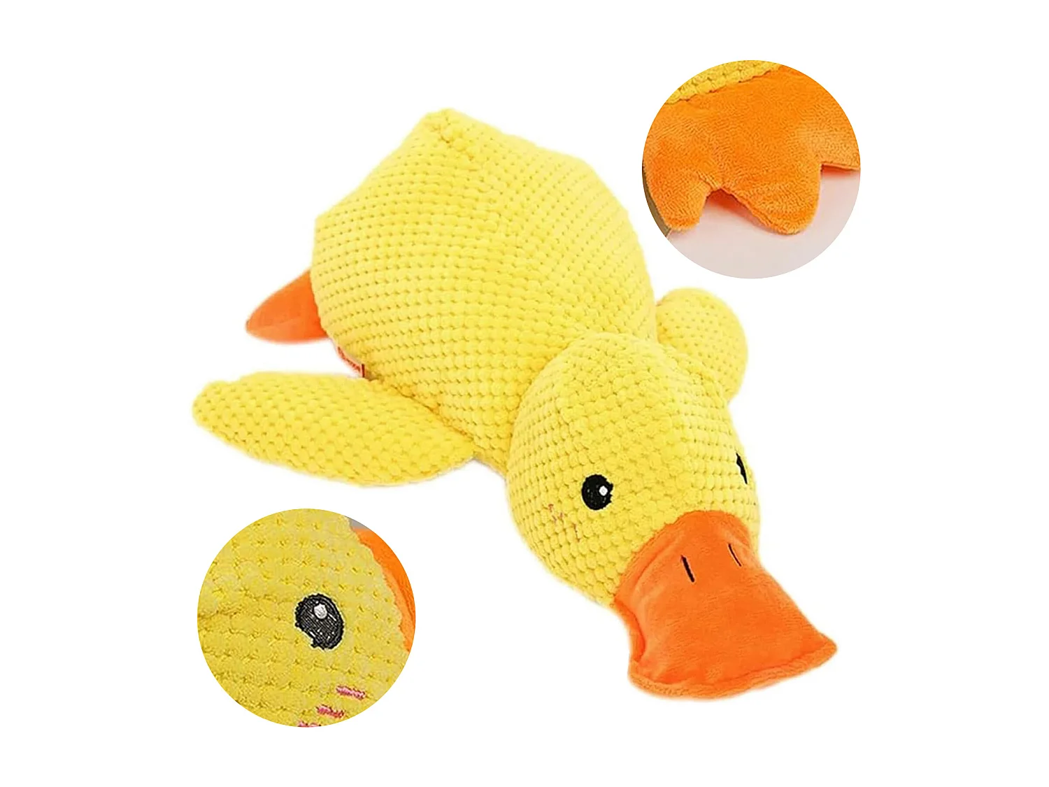 Canard en peluche jaune - jouet anti-stress pour chiot