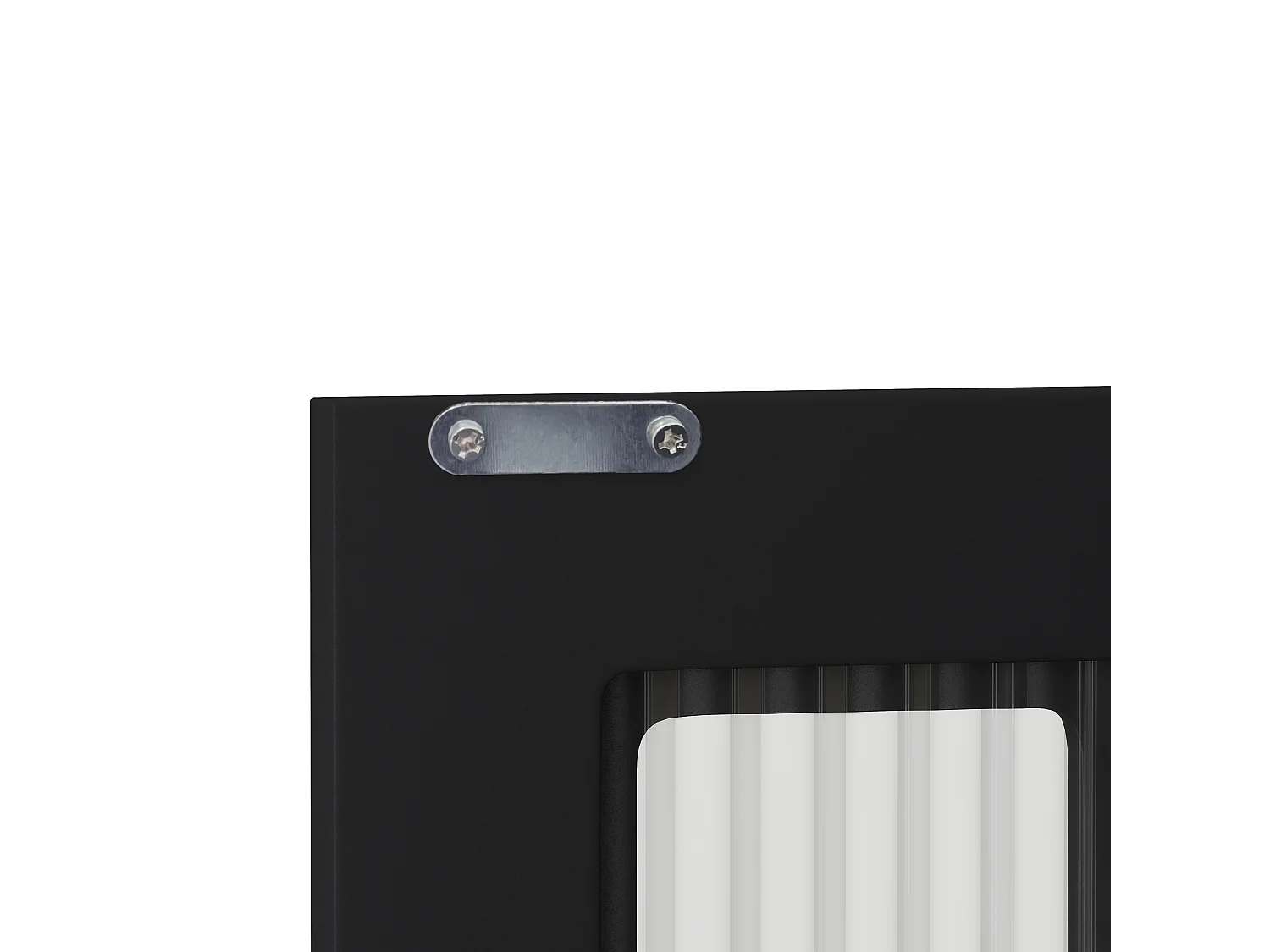 Houten wandkast met 3 deuren - Voor hal, woonkamer, badkamer, zwart