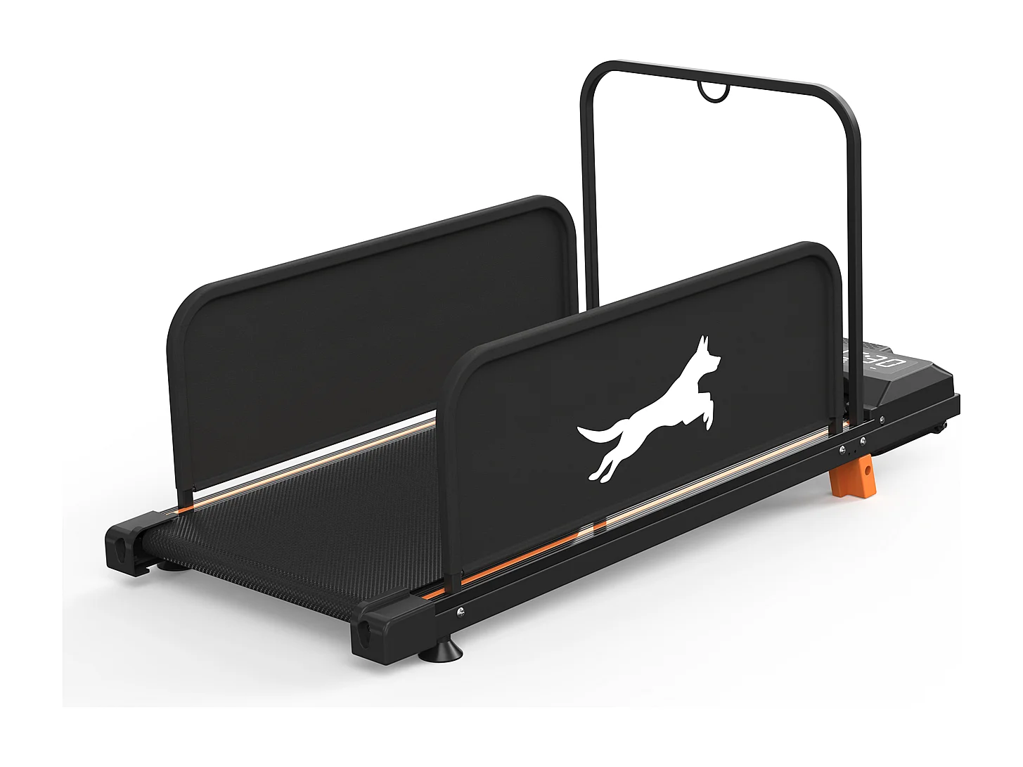 Tapis de course 2-en-1 pour chien en acier noir - Faible bruit