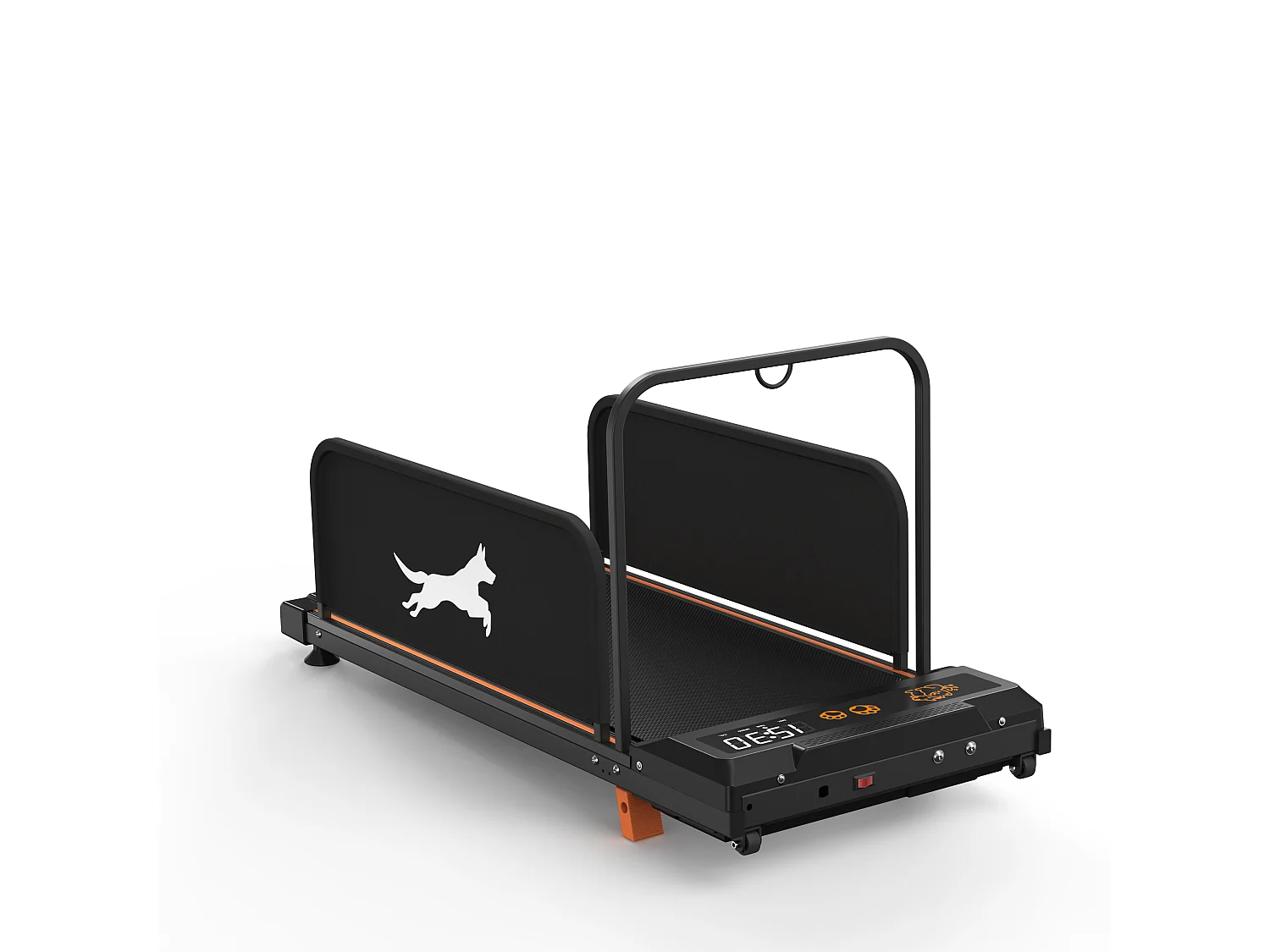 Tapis de course 2-en-1 pour chien en acier noir - Faible bruit