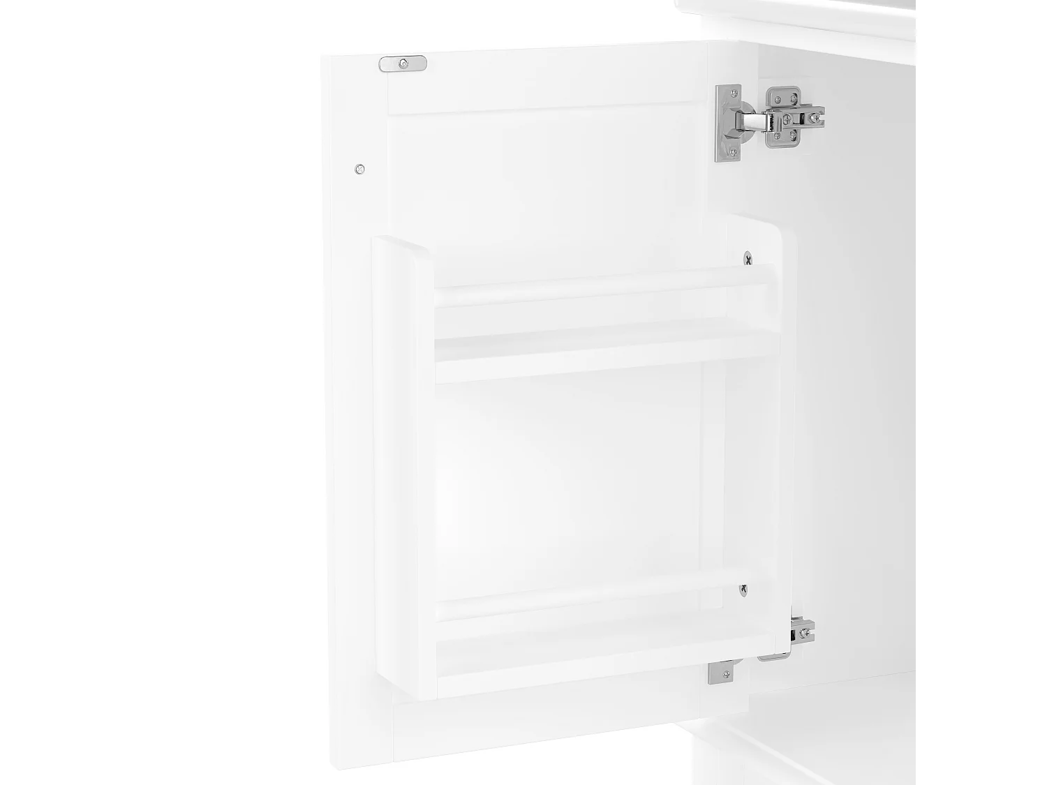 Mobile bagno con 3 cassetti e lavabo in ceramica bianca, 76x46x83,5 cm