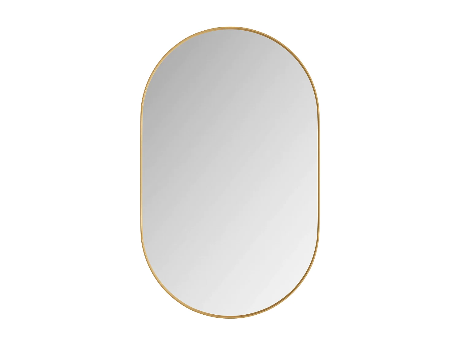 Miroir avec armoire de rangement salle de bain - Cadre métal doré