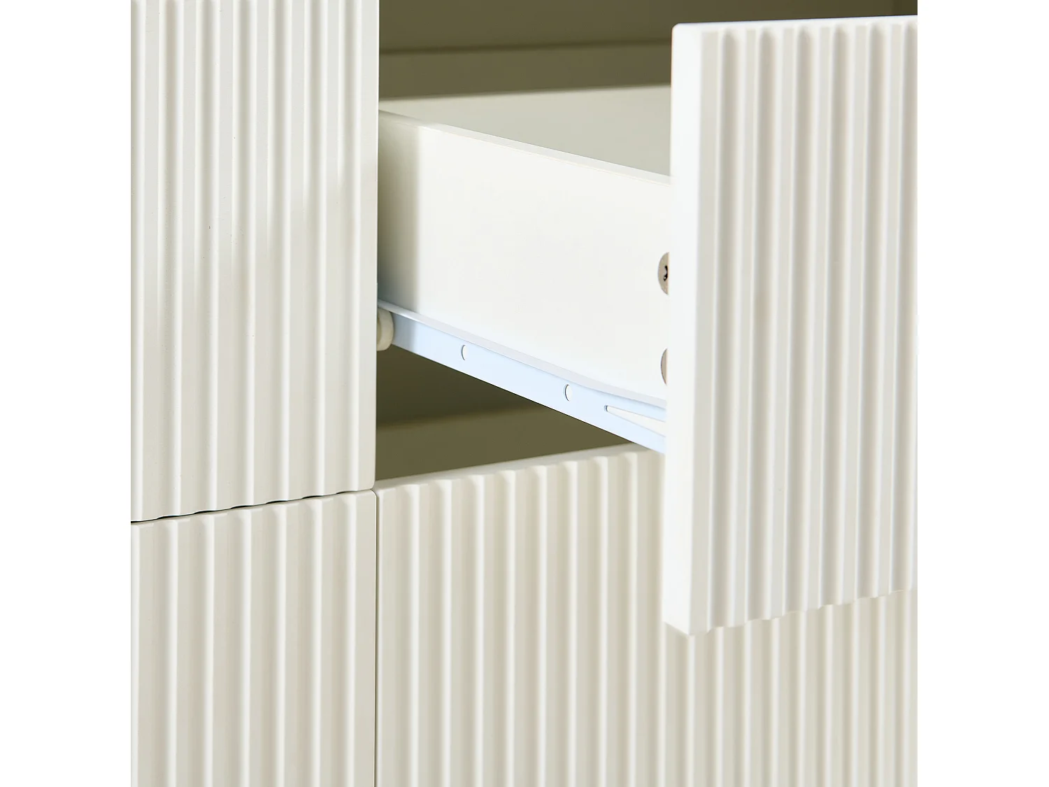 Set van 2 modulaire ladekasten met 9 laden in wit met gouden metalen poten.