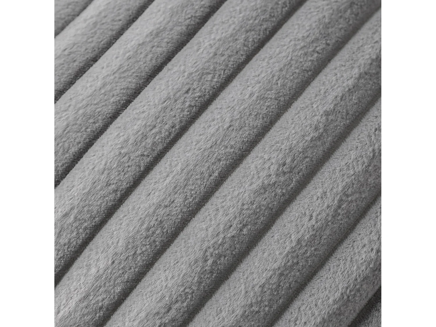 Lot de 2 taie d'oreiller carré 50x50 cm en tissu gris