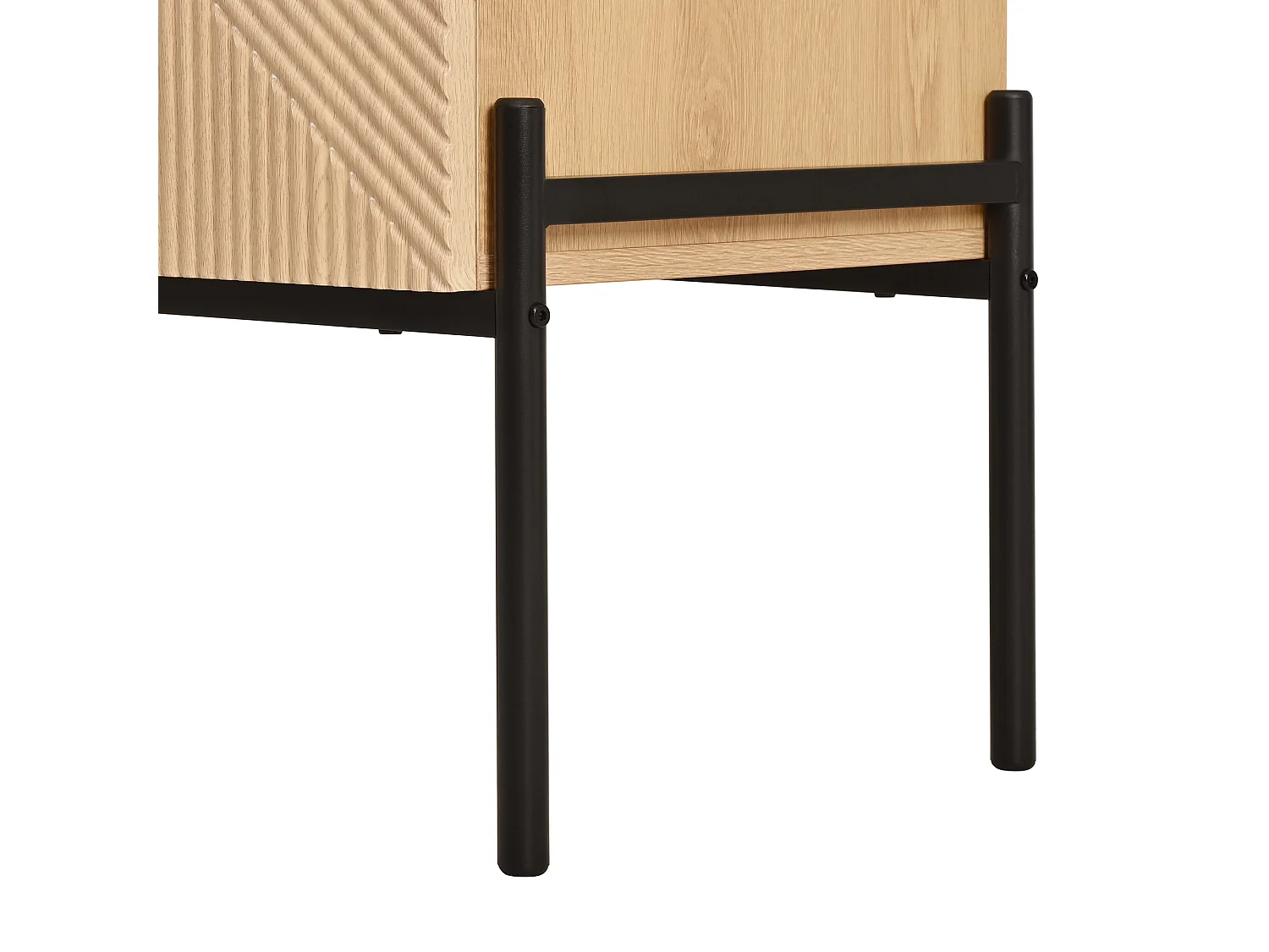 Commode met structuur en 6 lades - Voor woon- en eetkamers - Houtkleur