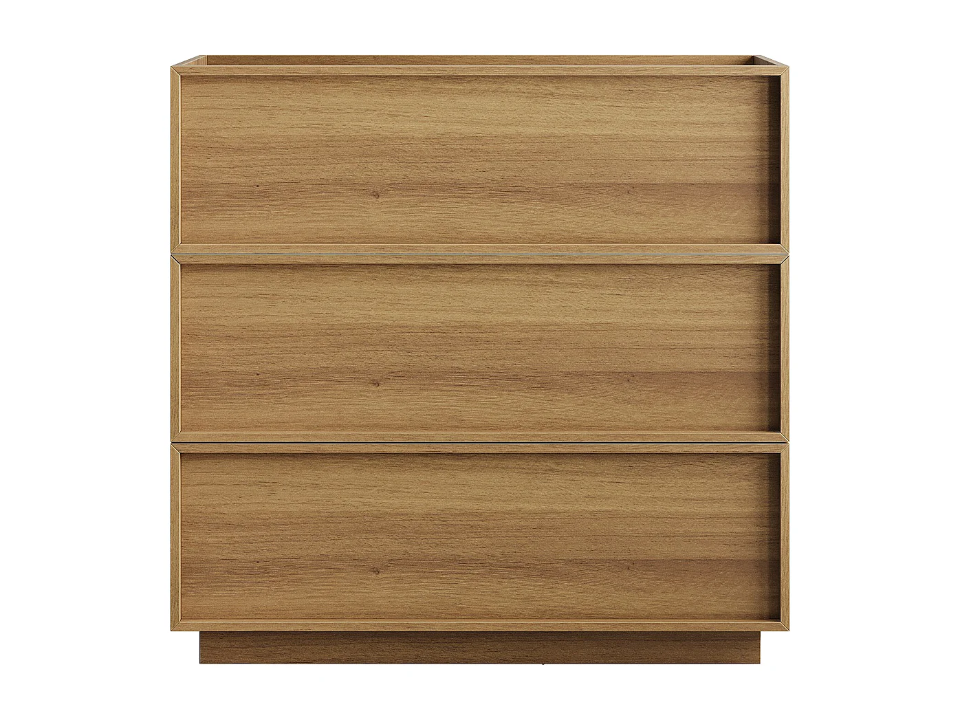 Commode met 3 lades voor de woonkamer, slaapkamer of hal - Eikenkleur 80x48x78 cm