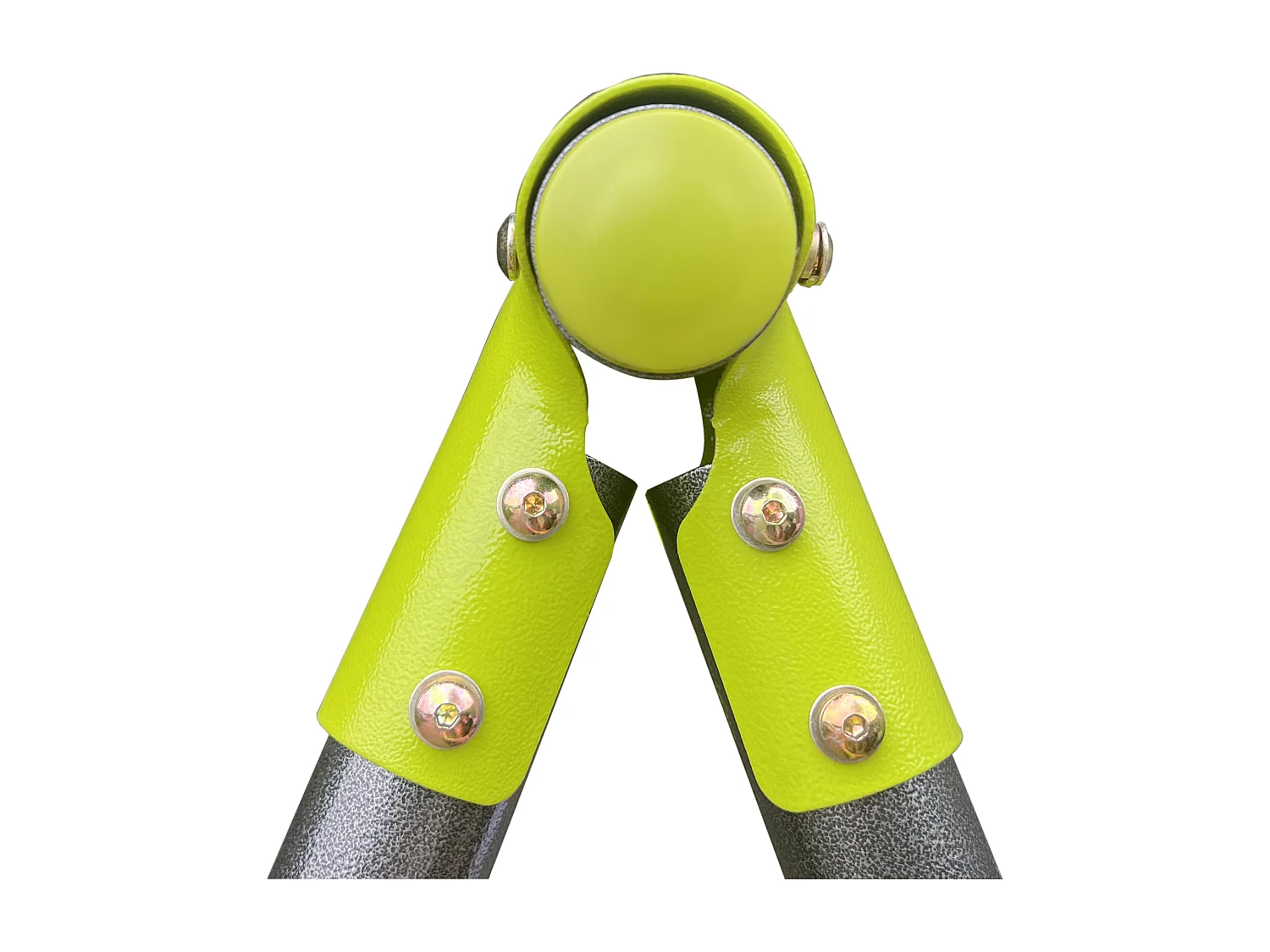 Balançoire en métal 3 places pour enfants - Avec 2 balançoires et 1 vis-à-vis - Vert