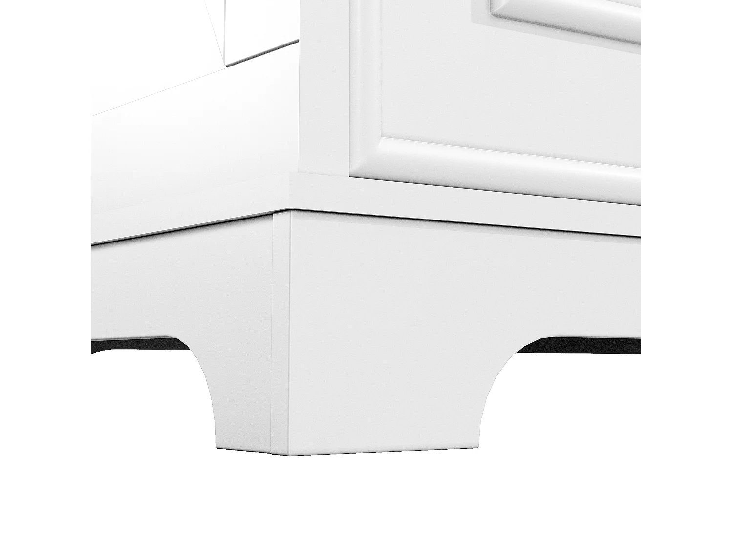 Commode avec 6 tiroirs 120 x 40 x 76 cm - Blanc et bois