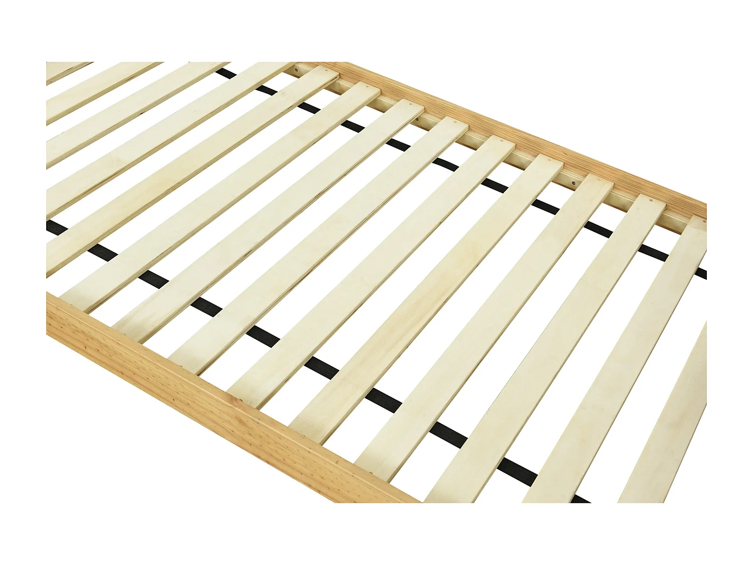 Lit superposé 90 x 200 cm avec étagère, pin + MDF , blanc + naturel